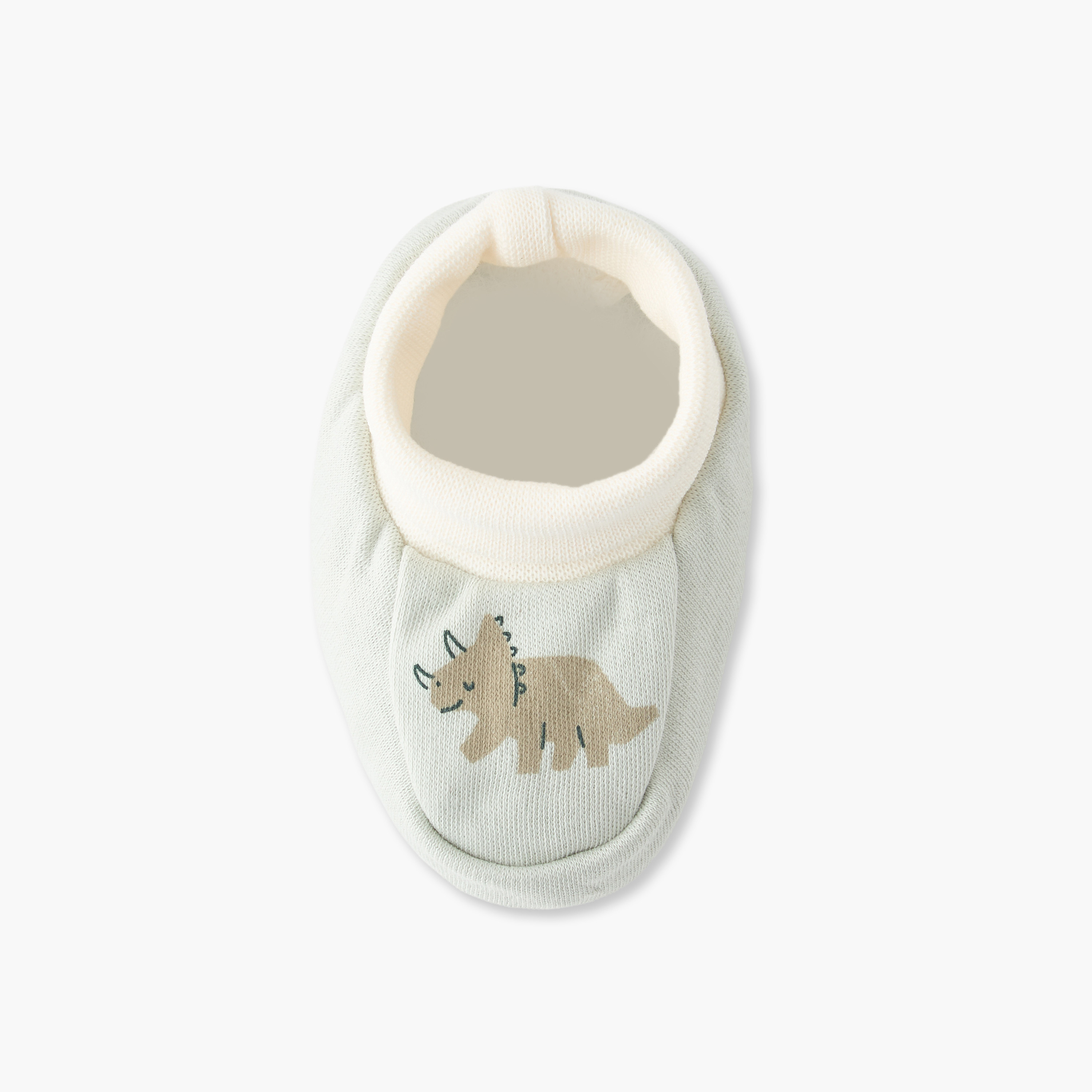 Juniors Baby Booties with Dinosaur Print-baby-boys-shoes-booties-image-2