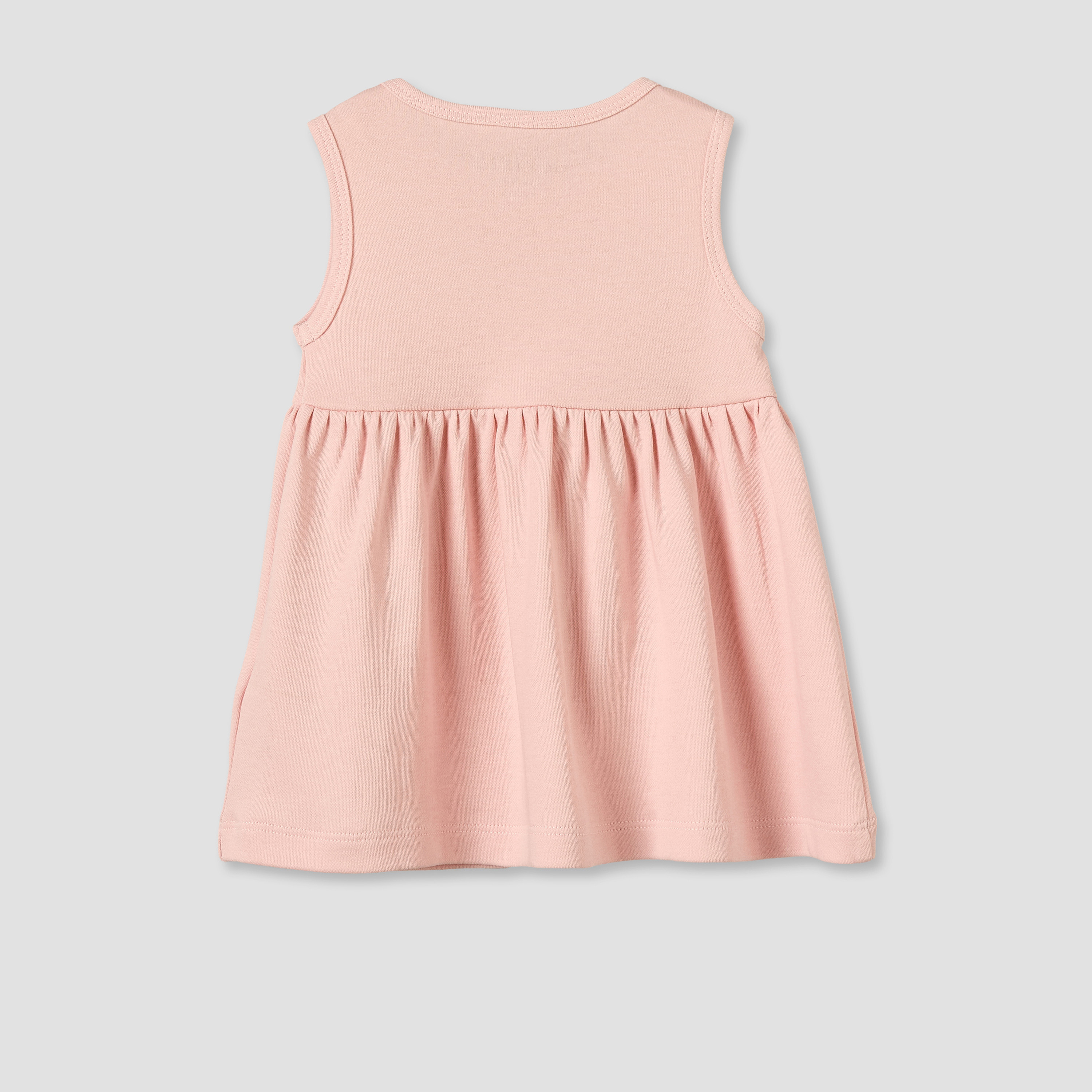 Pack of 3 Juniors Round Neck Knee Length A-line Dress with Floral Print-baby-girls-clothing-dressesandjumpsuits-image-5