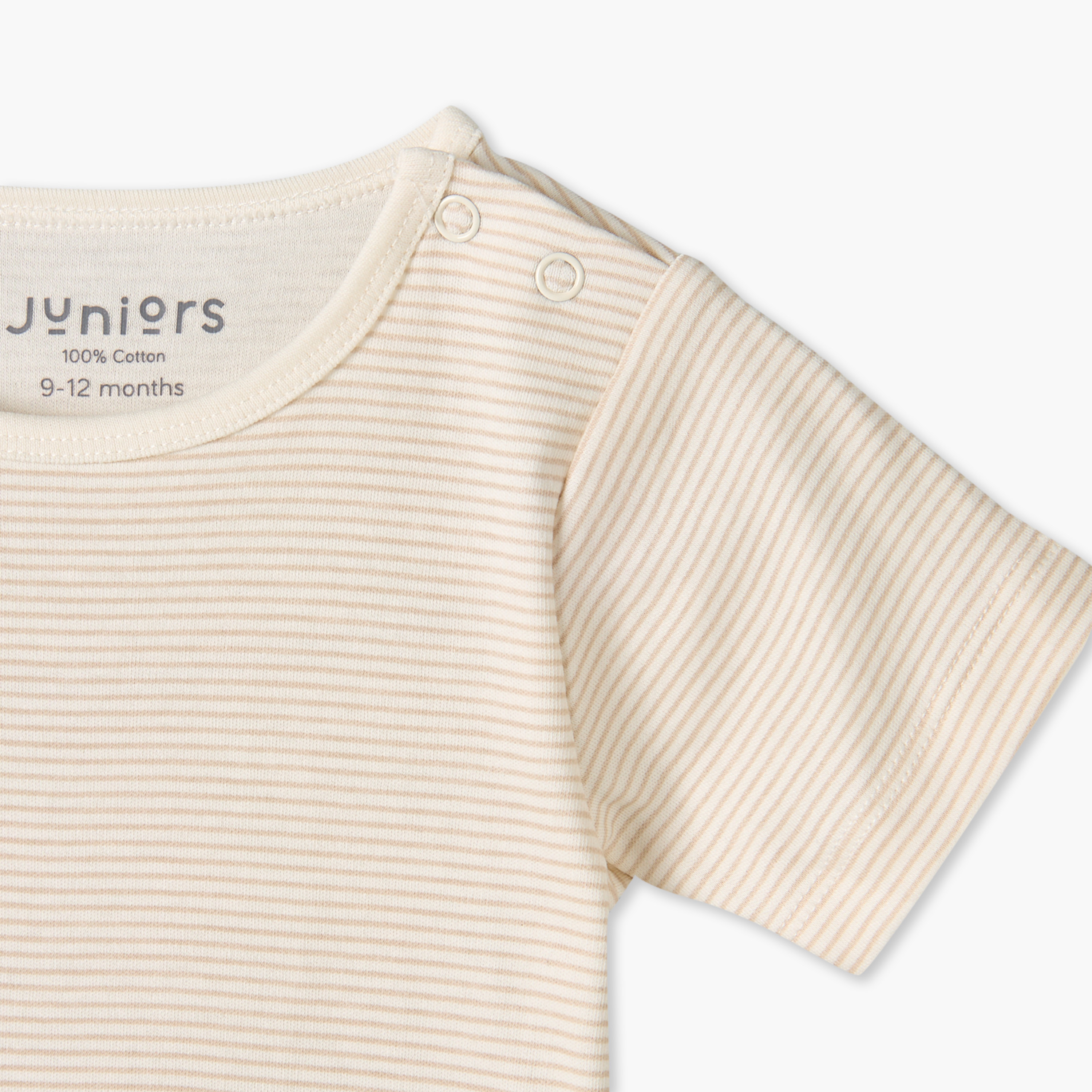 Juniors Crew Neck Short Sleeves T-shirt and Dungaree Set with Stripes-baby-boys-clothing-setsandcoords-image-6