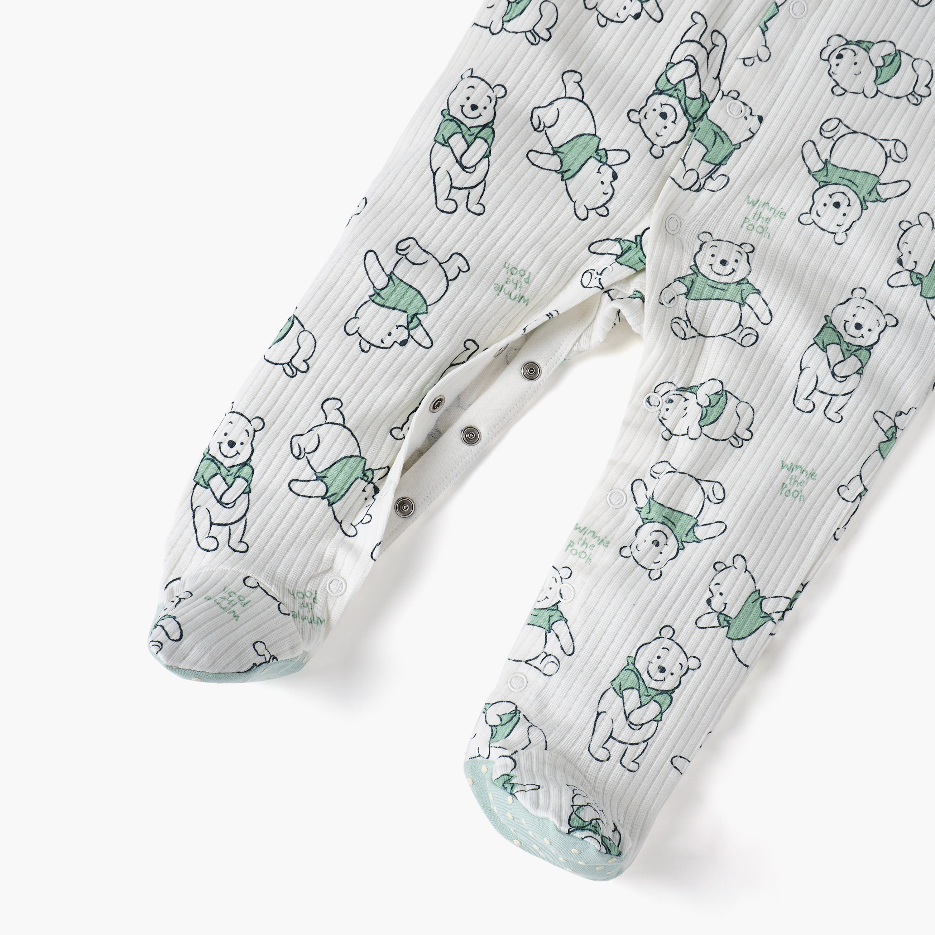 Disney All-Over Winnie The Pooh Print Closed Feet Sleepsuit with Long Sleeves-baby-boys-clothing-nightwear-sleepsuits-image-4
