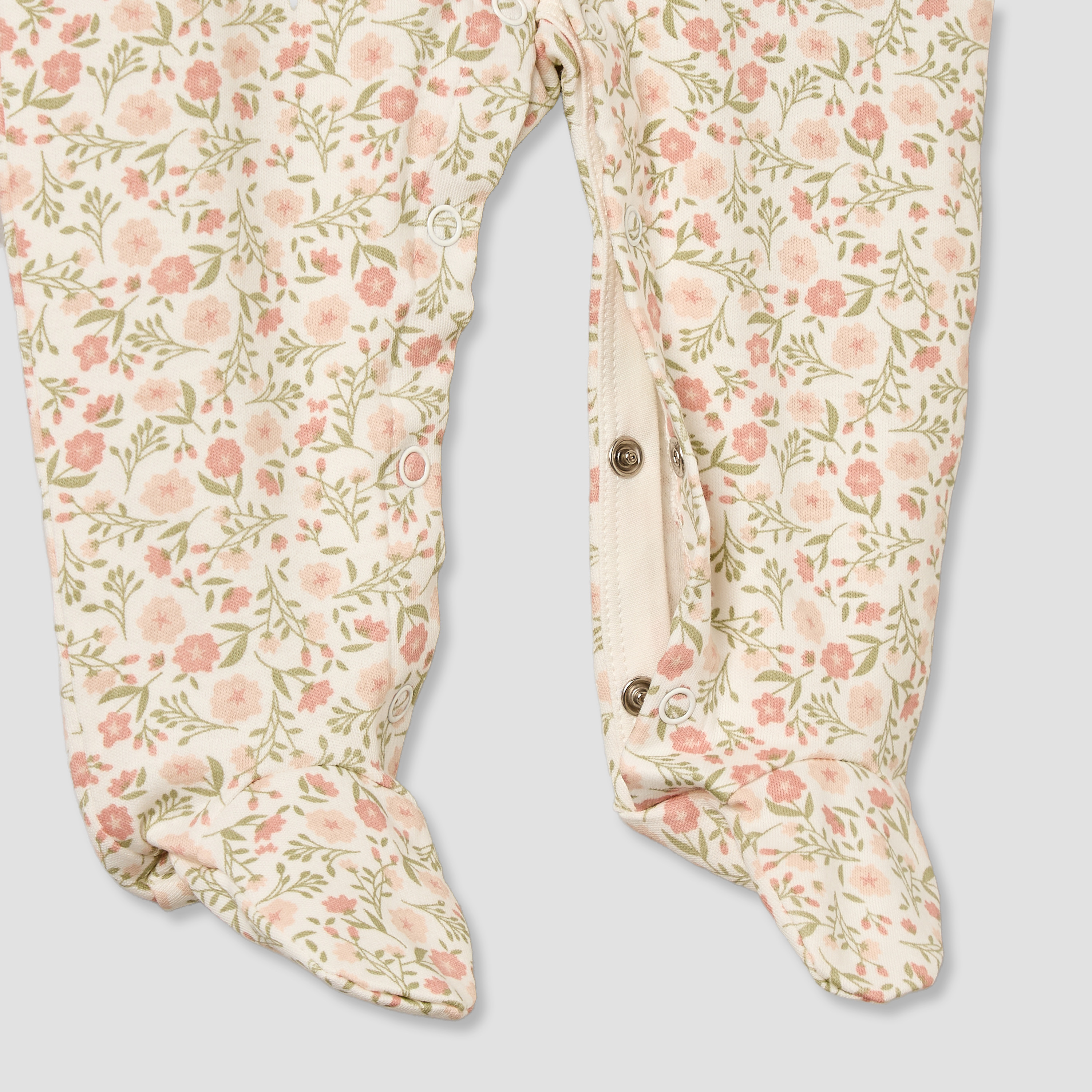 Pack of 3 Juniors Cotton Crew Neck Long Sleeves Sleepsuit with Floral Print-baby-girls-clothing-nightwear-sleepsuits-image-7