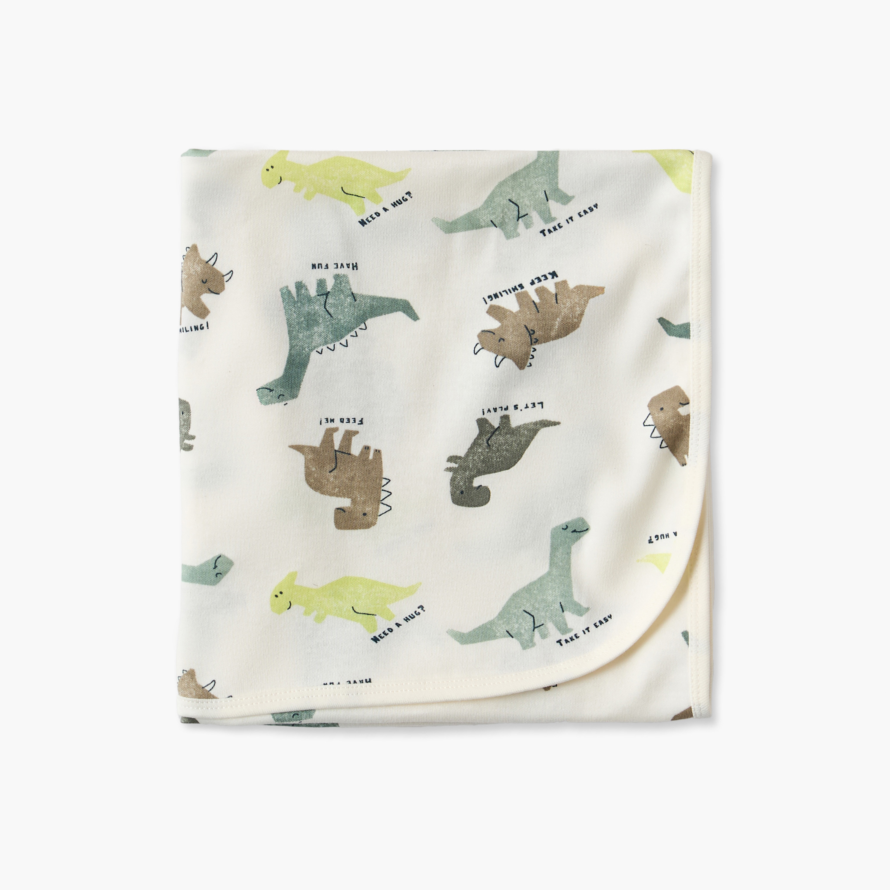 بطانية قطن لحديثي الولادة بطبعات ديناصور من جونيورز-baby-nursery-blanketsandswaddles-receivingblankets-image-3
