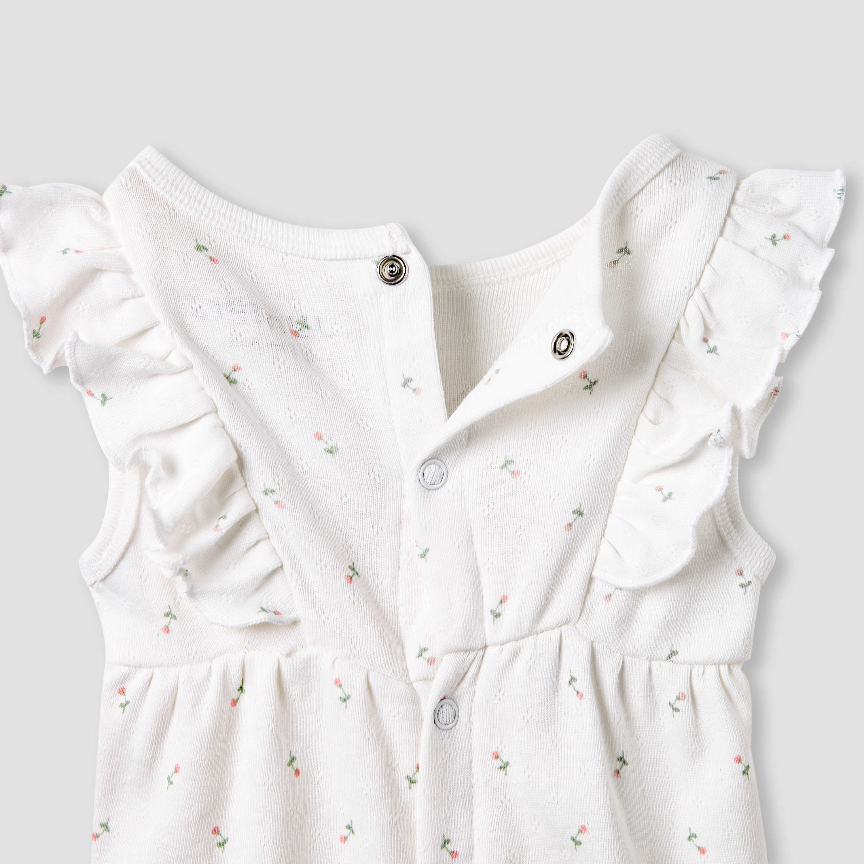 Juniors Printed Sleeveless Romper with Ruffle Accent-baby-girls-clothing-rompers-image-4