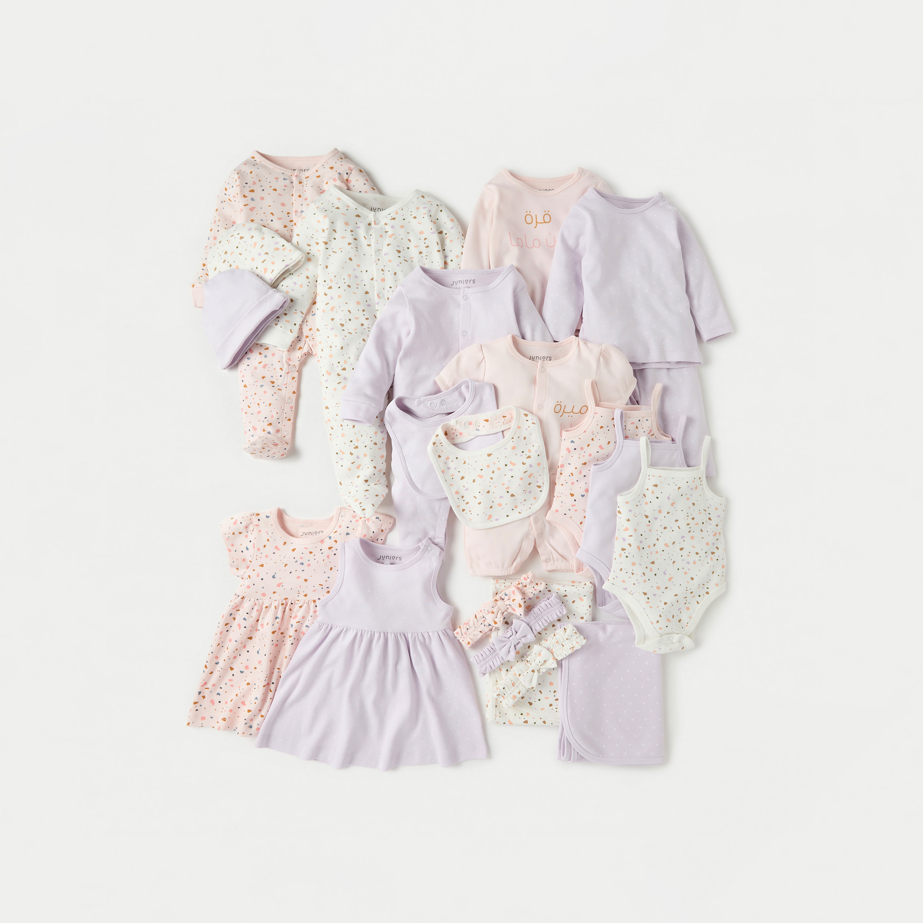 طقم بناطيل بيجاما وتيشيرتات بأكمام طويلة وطبعات قطعتين من جونيورز-baby-girls-clothing-nightwear-pyjamasets-image-6