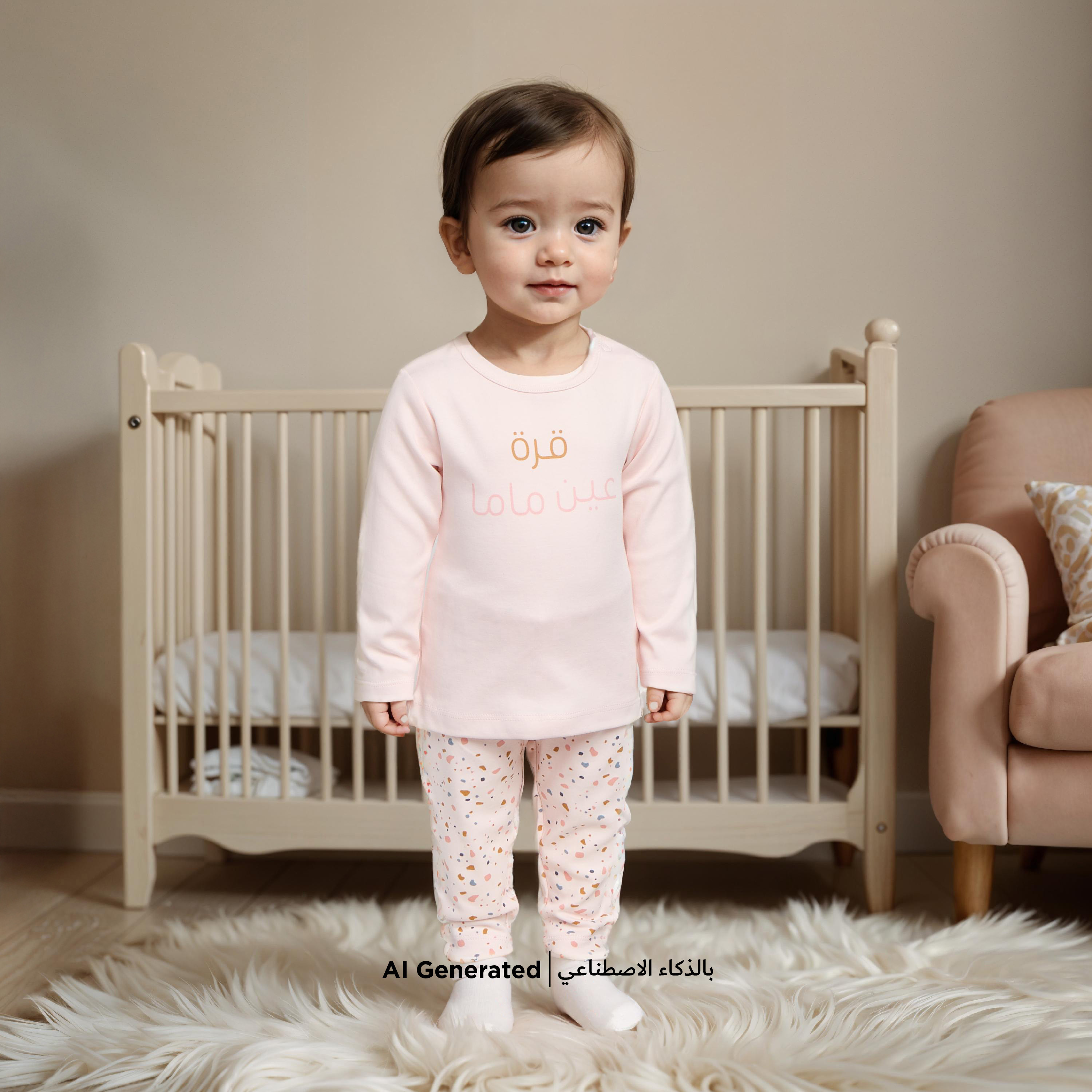 طقم بناطيل بيجاما وتيشيرتات بأكمام طويلة وطبعات قطعتين من جونيورز-baby-girls-clothing-nightwear-pyjamasets-image-7