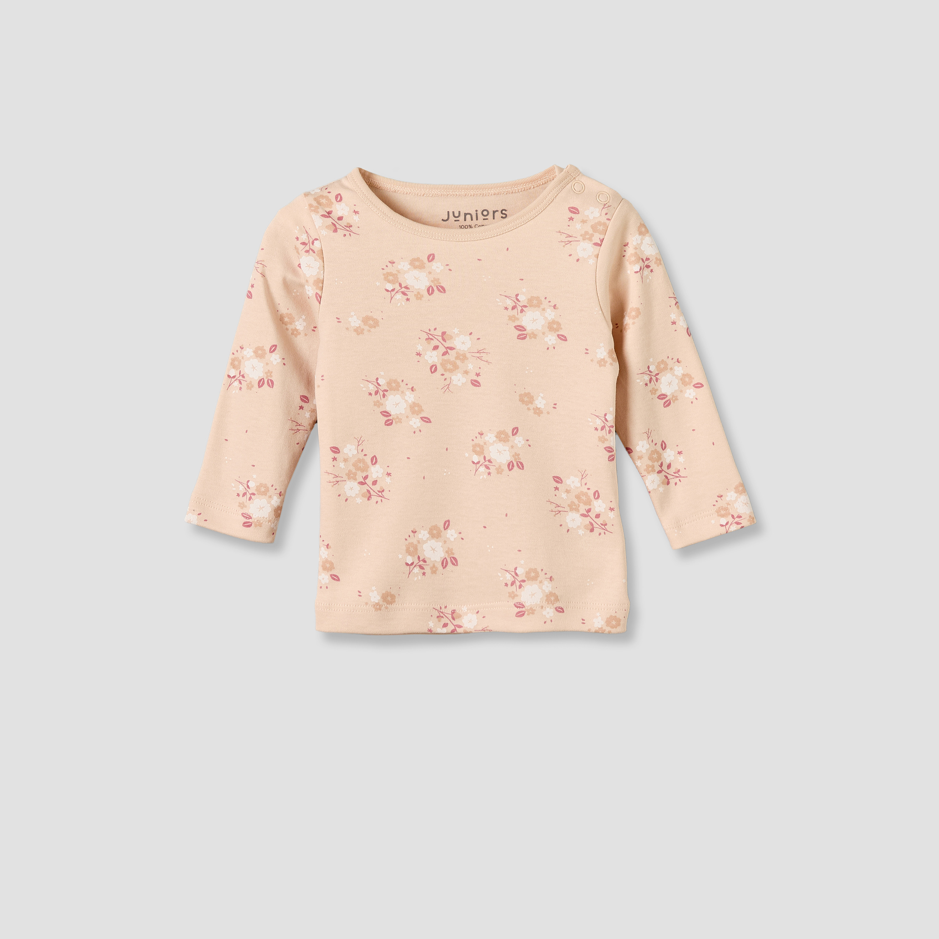 Set of 3 Juniors Cotton Round Neck Pyjama Set with Floral Print-baby-girls-clothing-nightwear-pyjamasets-image-2