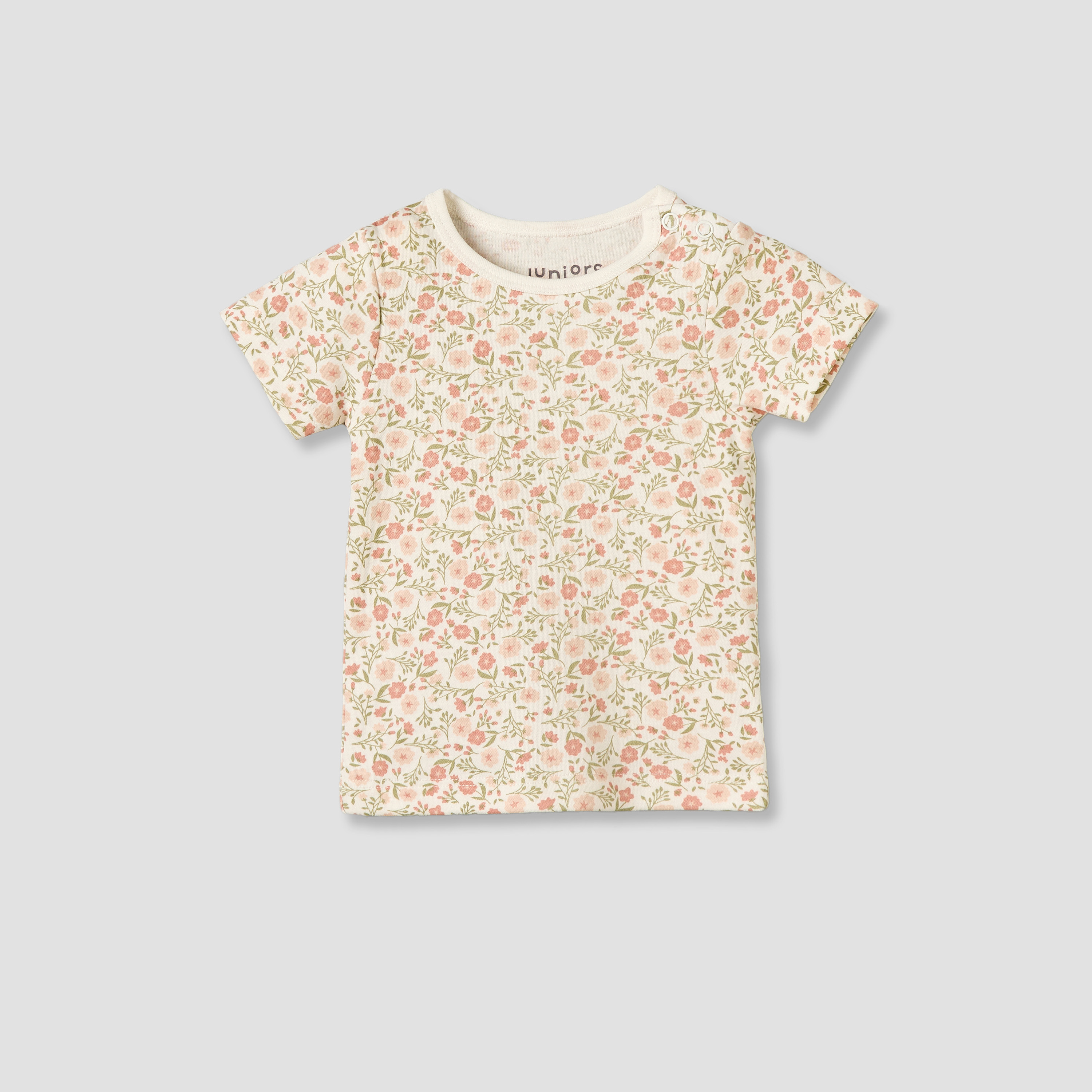 Set of 3 Juniors Cotton Round Neck Pyjama Set with Floral Print-baby-girls-clothing-nightwear-pyjamasets-image-4