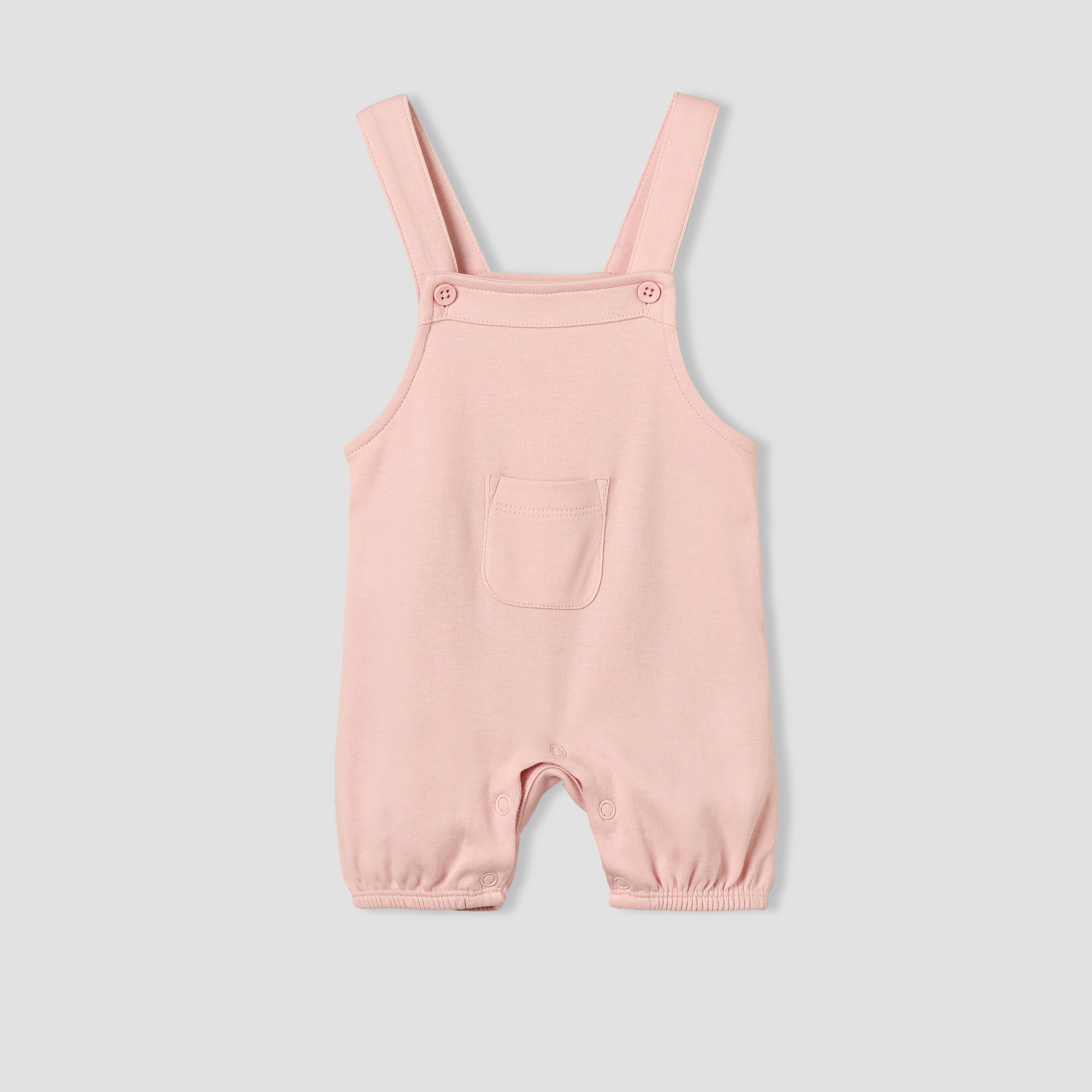Juniors Round Neck Short Sleeves T-shirt and Dungaree Set with Floral Print-baby-girls-clothing-setsandcoords-image-4