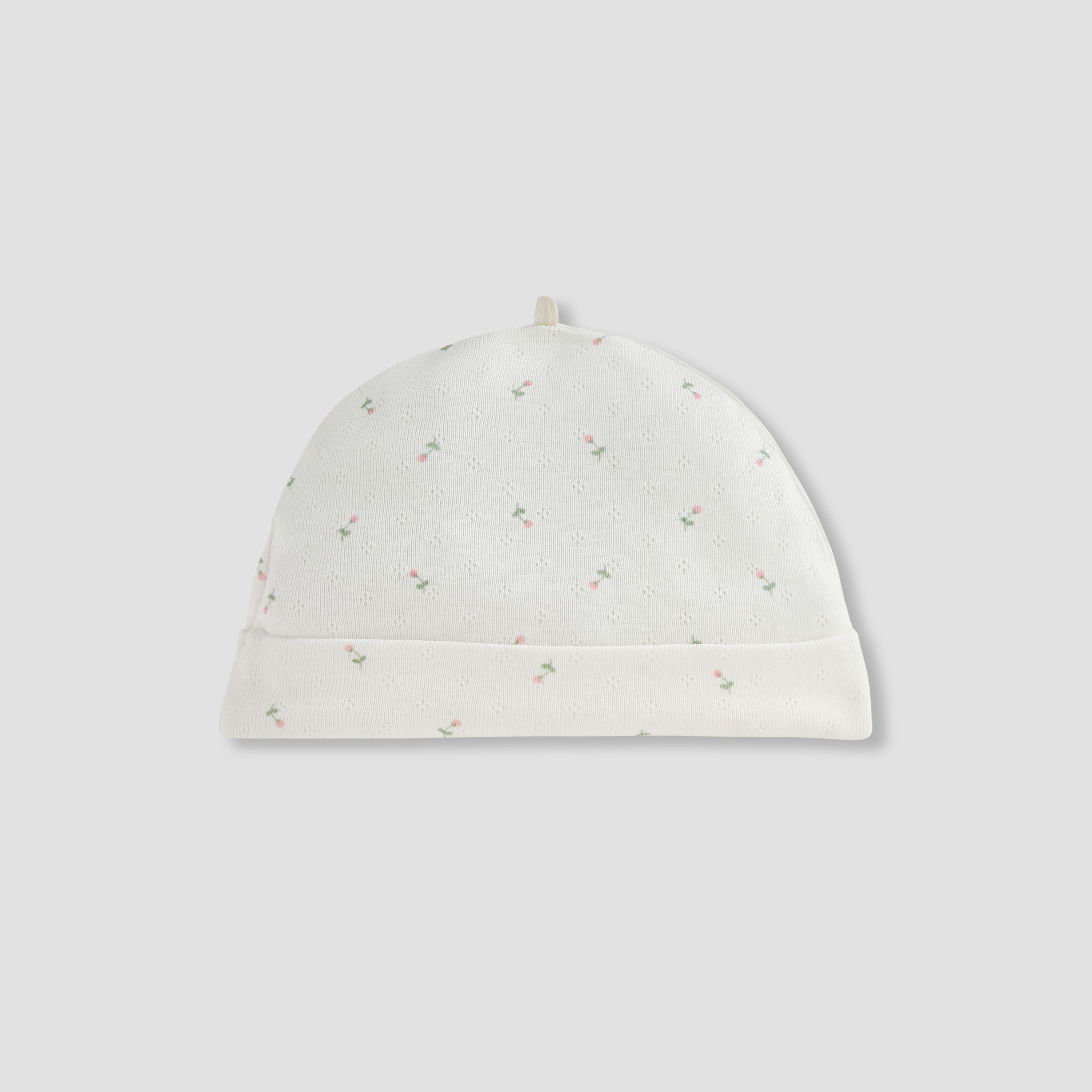 Juniors Floral Print Beanie Cap - Set of 2-baby-girls-accessories-caps-image-3