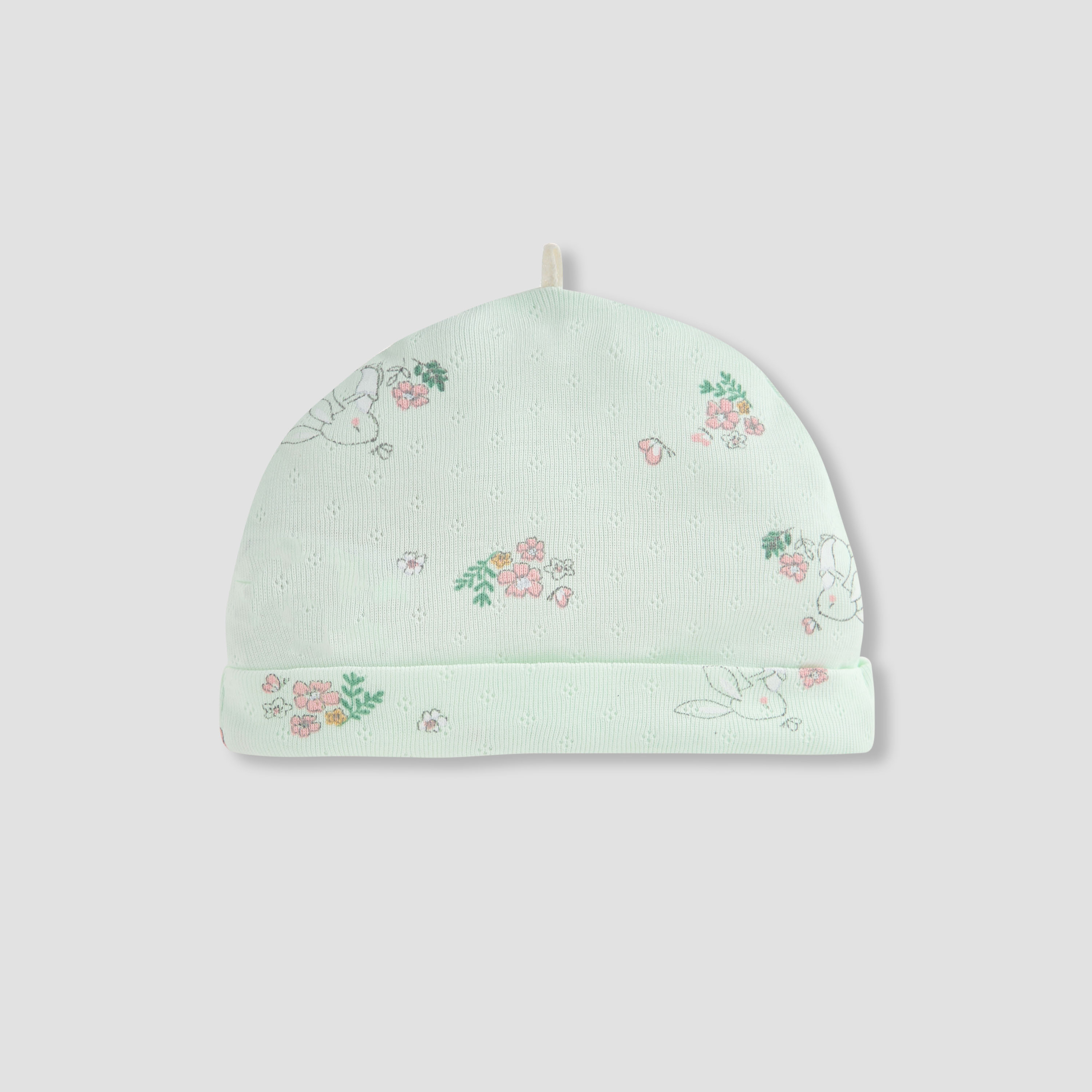 Juniors Floral Print Beanie Cap - Set of 2-baby-girls-accessories-caps-image-4
