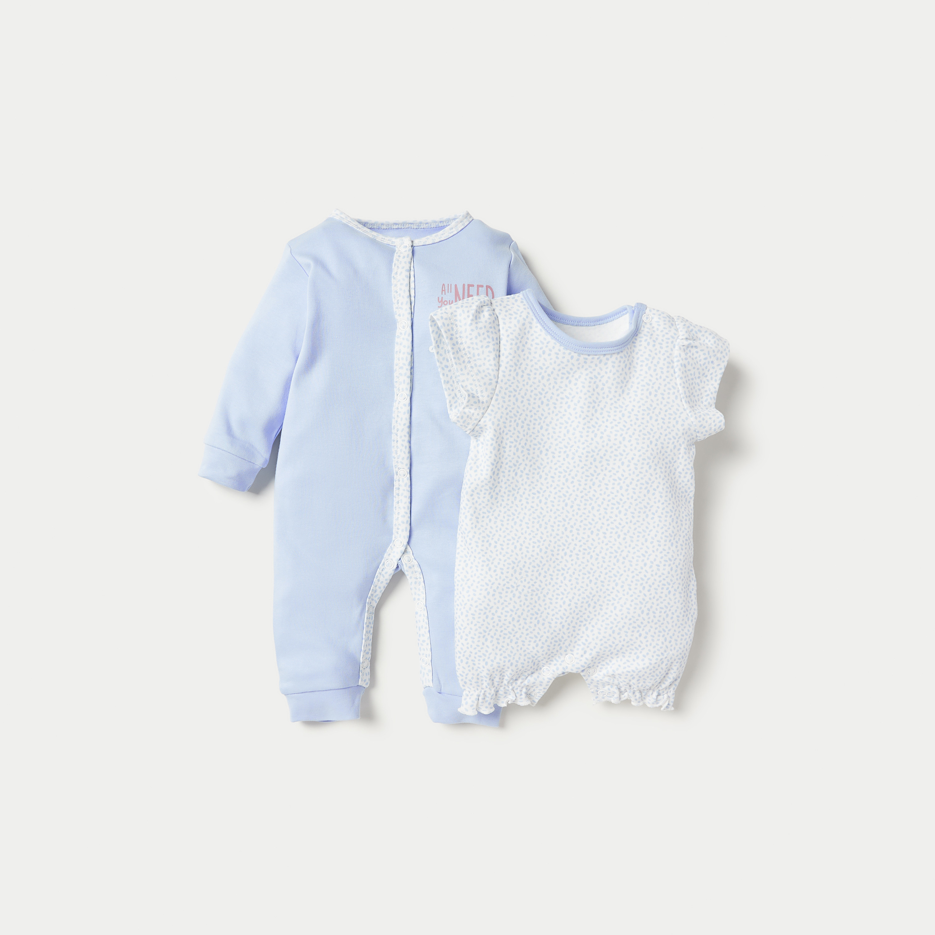 طقم بدلة نوم وأفرول بطبعات من جونيورز-baby-girls-clothing-nightwear-sleepsuits-image-1