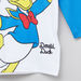 Donald Duck Printed T-shirt and Pyjama Set-Pyjama Sets-thumbnail-2