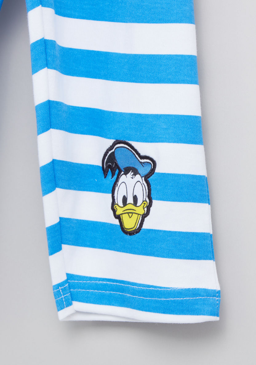 Donald Duck Printed T-shirt and Pyjama Set-Pyjama Sets-image-4