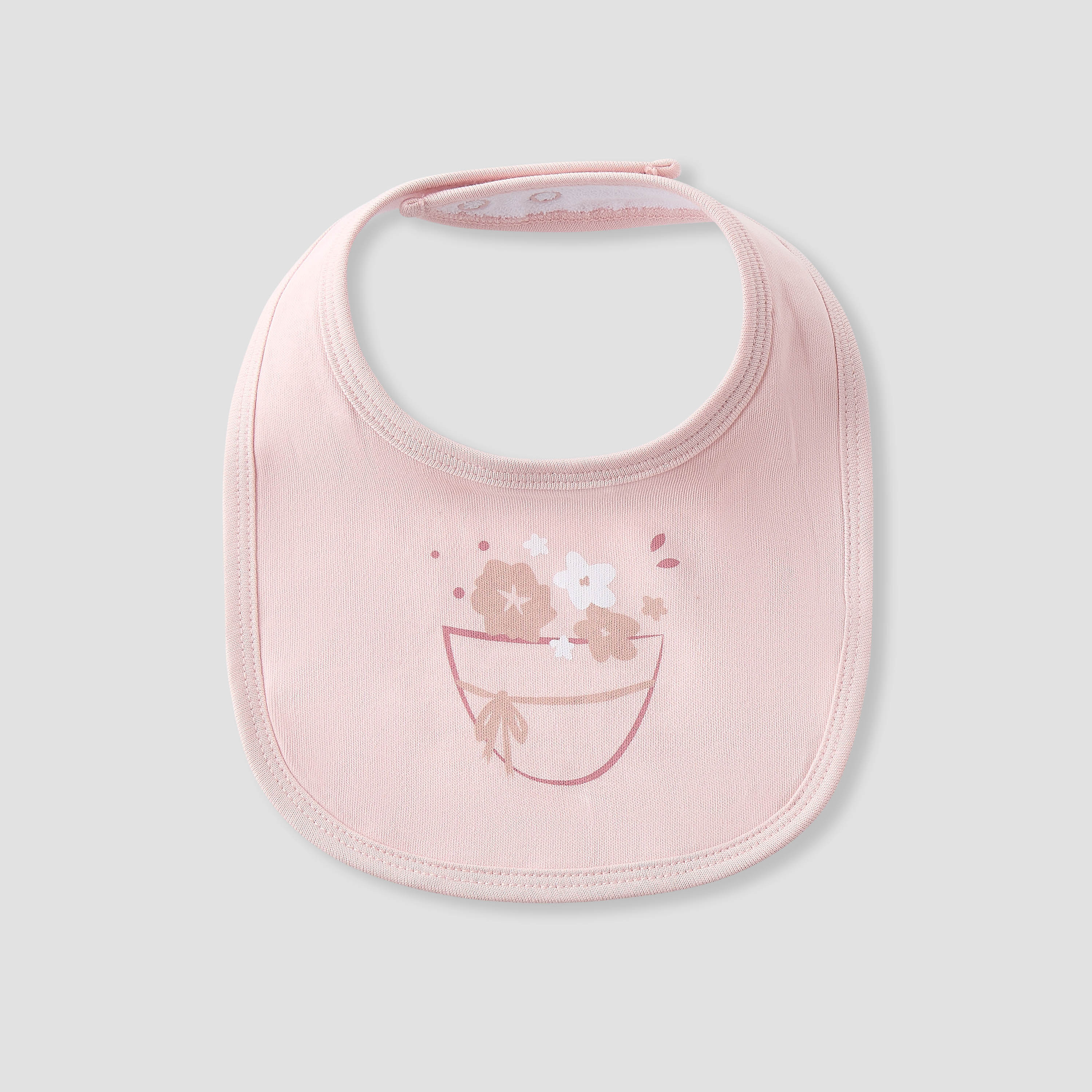 Pack of 3 Juniors Baby Bib with Snap Button Closure-baby-feeding-bibs-image-2