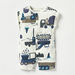 Juniors Vehicle Print Romper with Snap Button Closure-Rompers%2C Dungarees and Jumpsuits-thumbnailMobile-0
