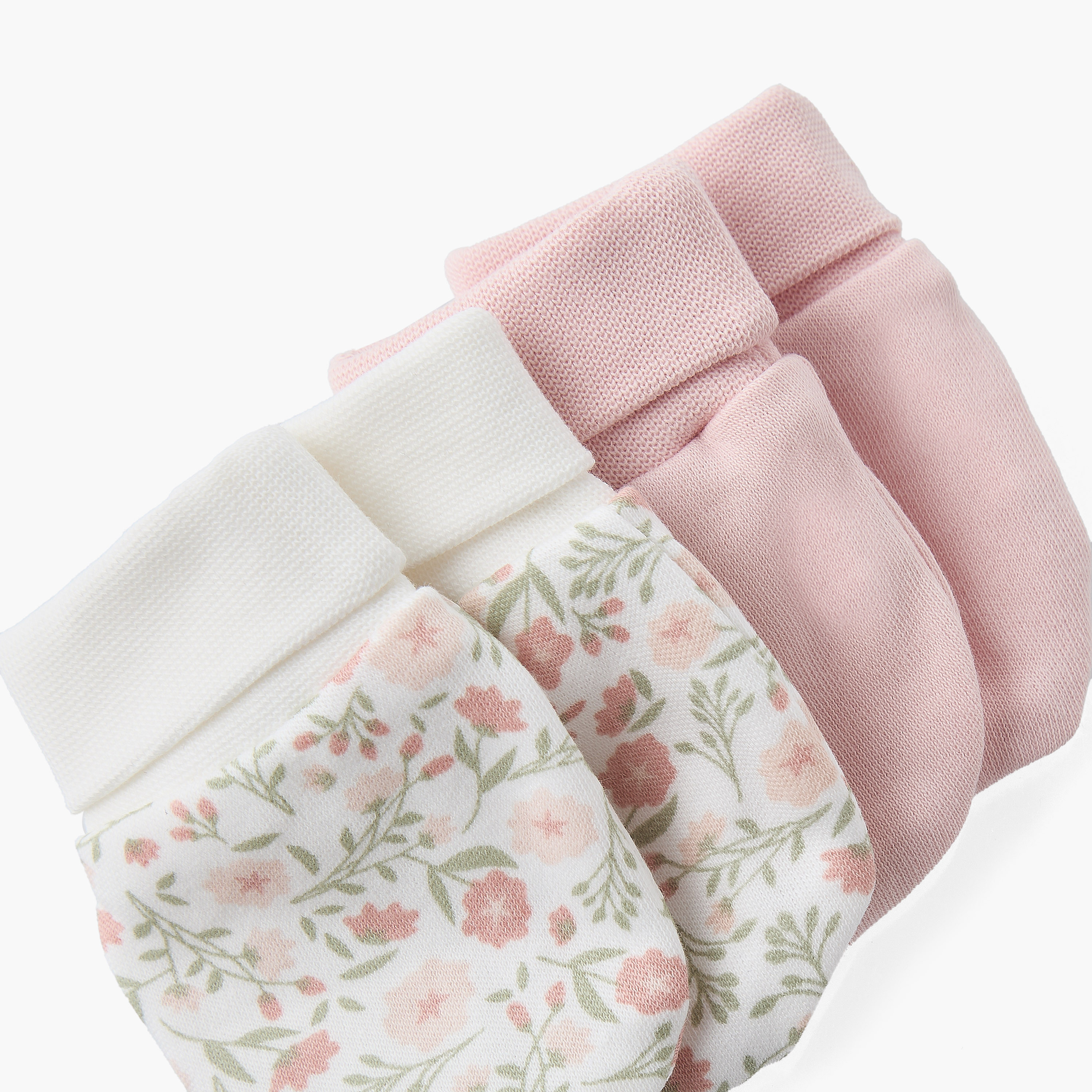 Pack of 2 Mittens with Roll-Up Cuff, 0-36 months-baby-girls-accessories-mittens-image-5