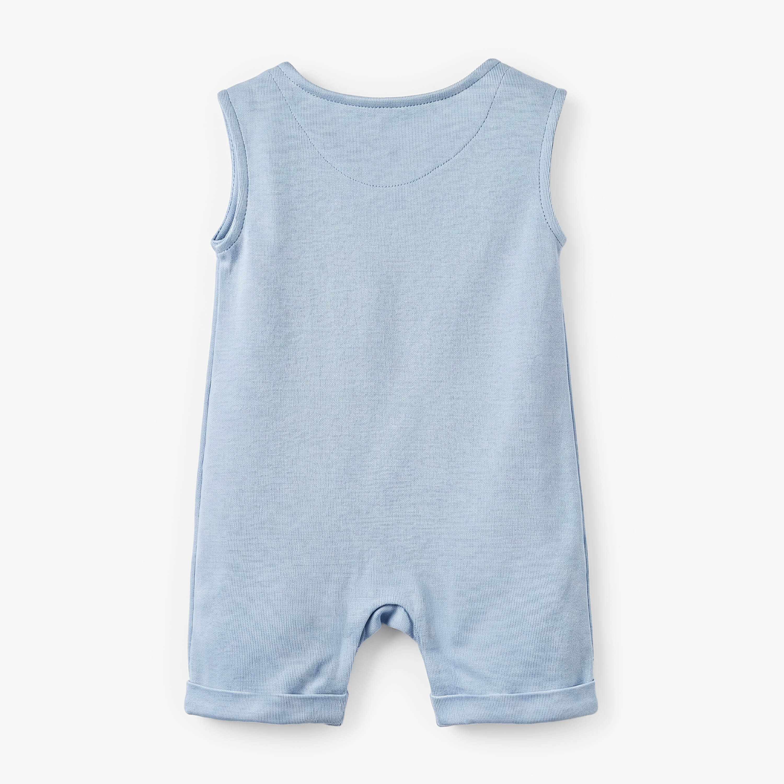 أفرول بدون أكمام وبياقة مستديرة وزينة زرافة من جونيورز-baby-boys-clothing-rompers-image-2