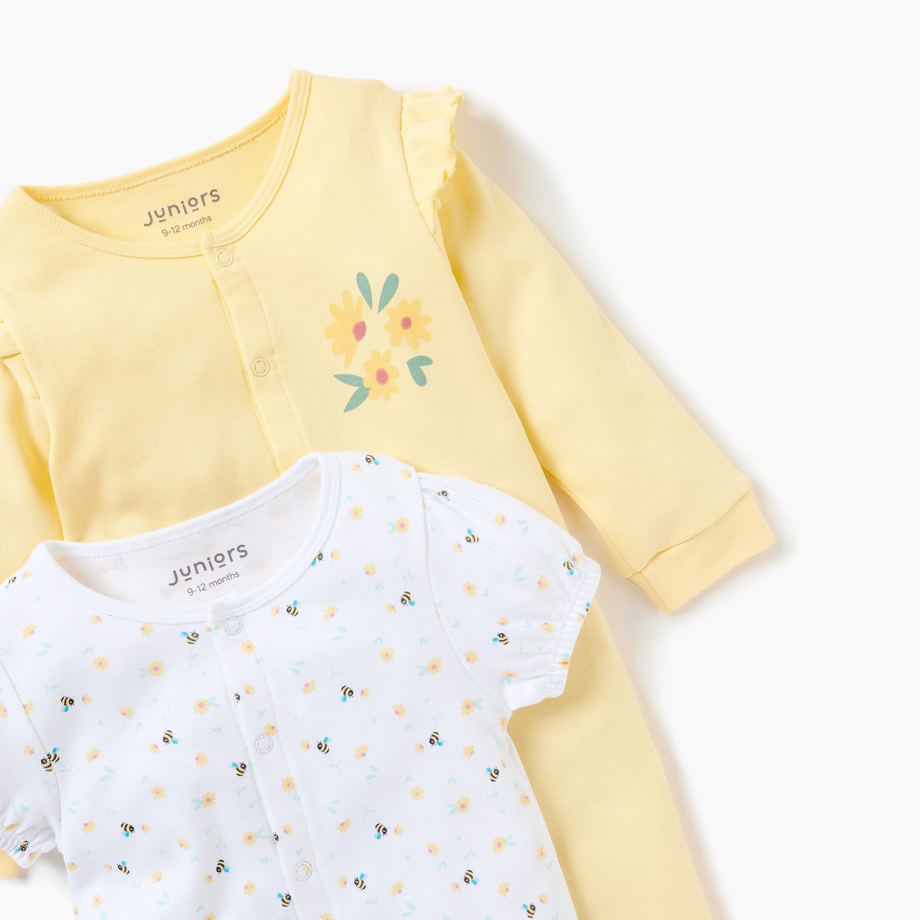 طقم بدلة نوم وأفرول بطبعات من جونيورز-baby-girls-clothing-nightwear-sleepsuits-image-4