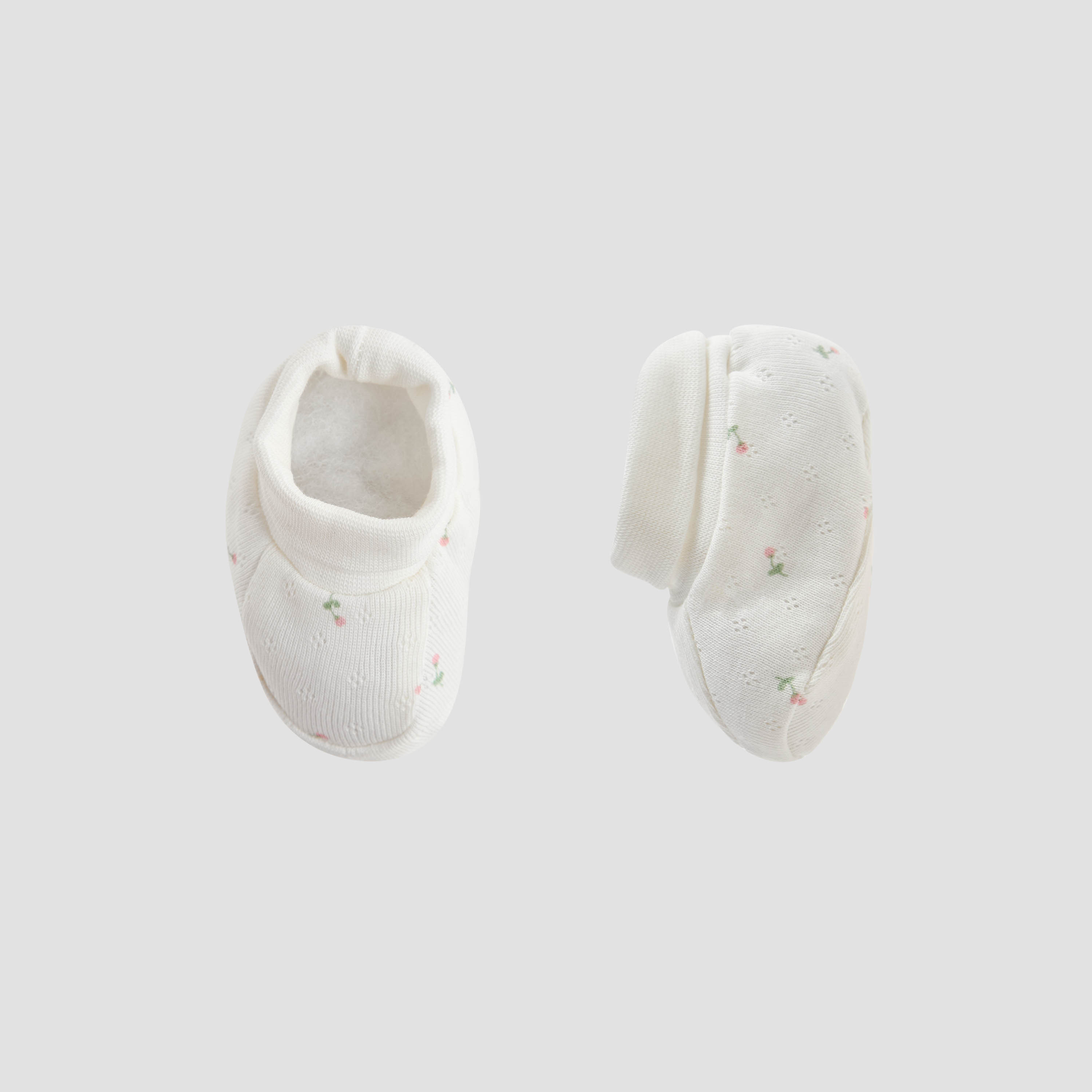 Juniors Ribbed Booties - Set of 2-baby-girls-shoes-booties-image-3