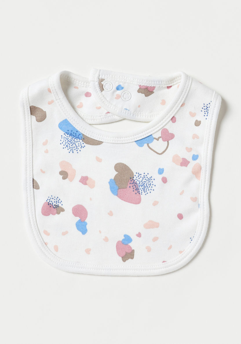 Juniors Printed Bib with Button Closure - Set of 2-Bibs and Burp Cloths-image-1