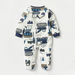 Juniors All-Over Vehicle Print Sleepsuit with Long Sleeves and Zip Closure-Sleepsuits-thumbnailMobile-1