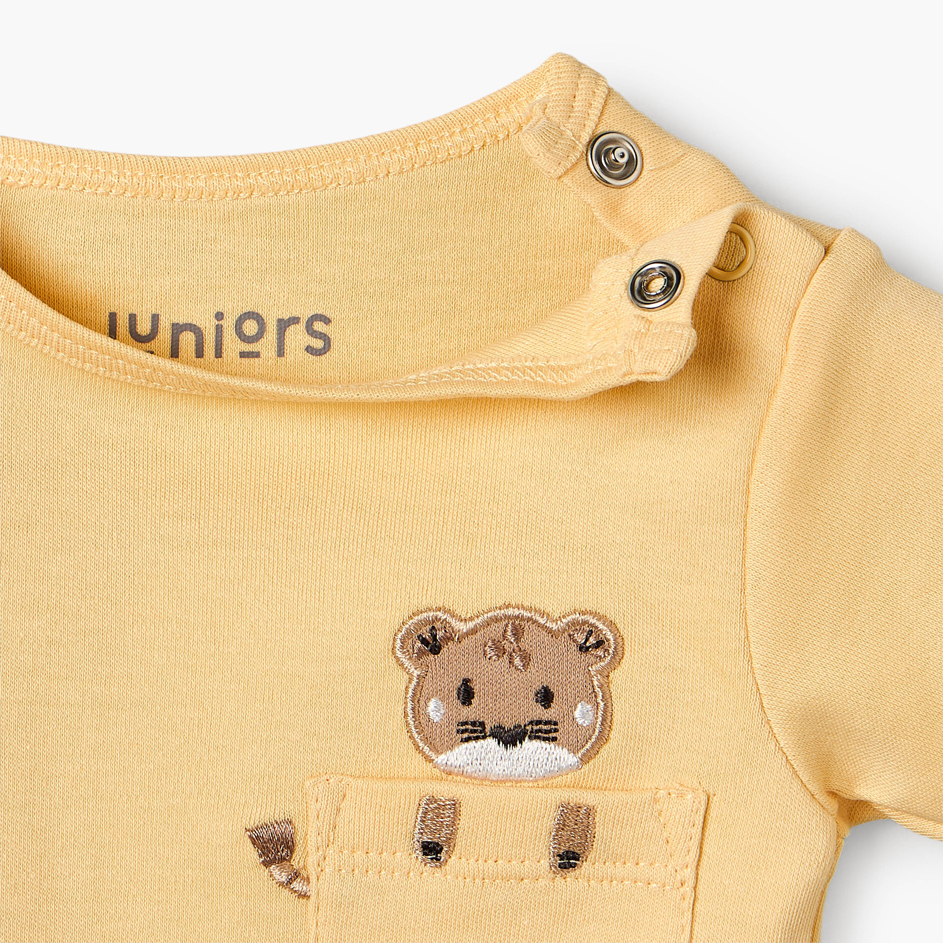Juniors Crew Neck Short Sleeves T-shirt and Shorts Set with Safari Print-baby-boys-clothing-setsandcoords-image-4