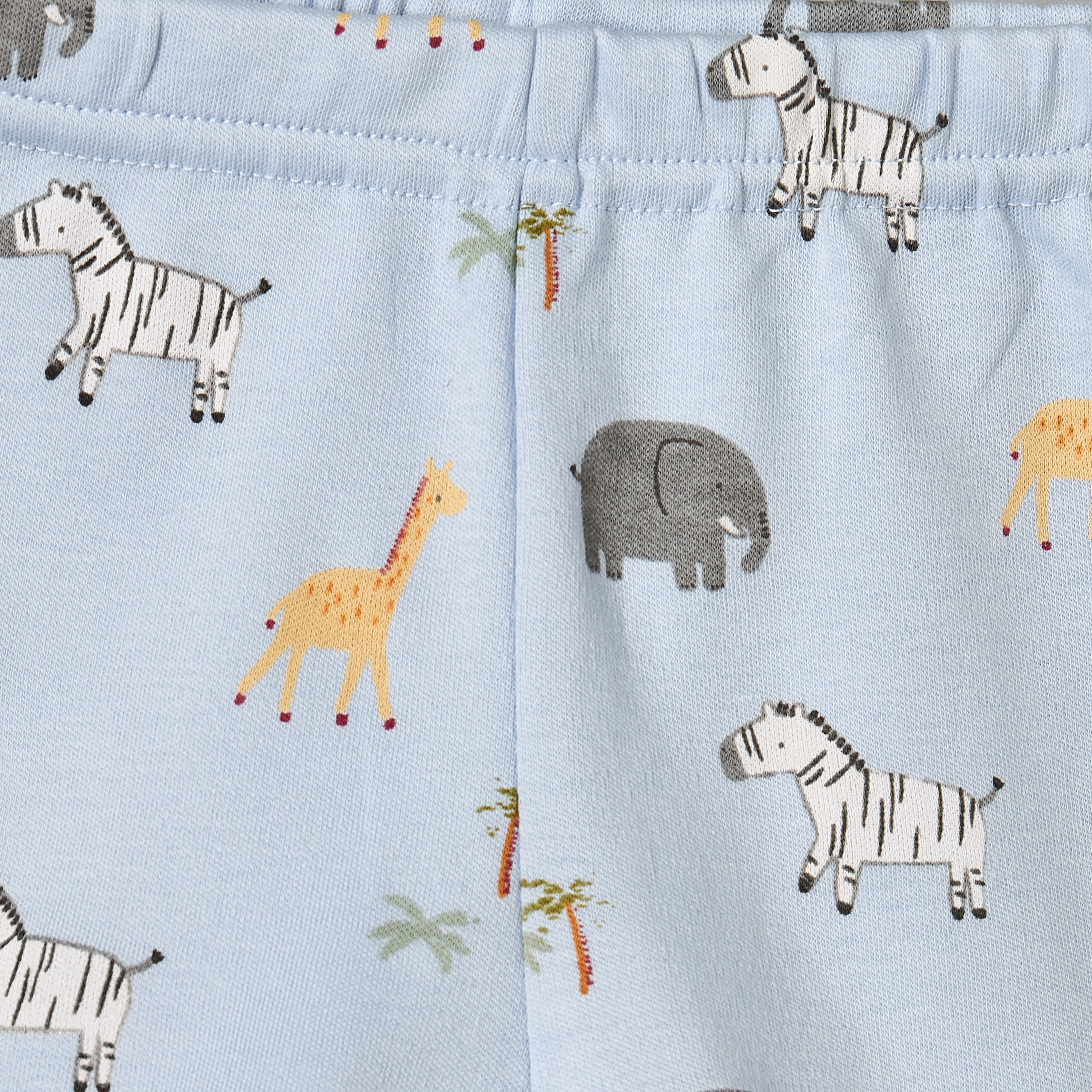 Juniors Crew Neck Short Sleeves T-shirt and Shorts Set with Safari Print-baby-boys-clothing-setsandcoords-image-6