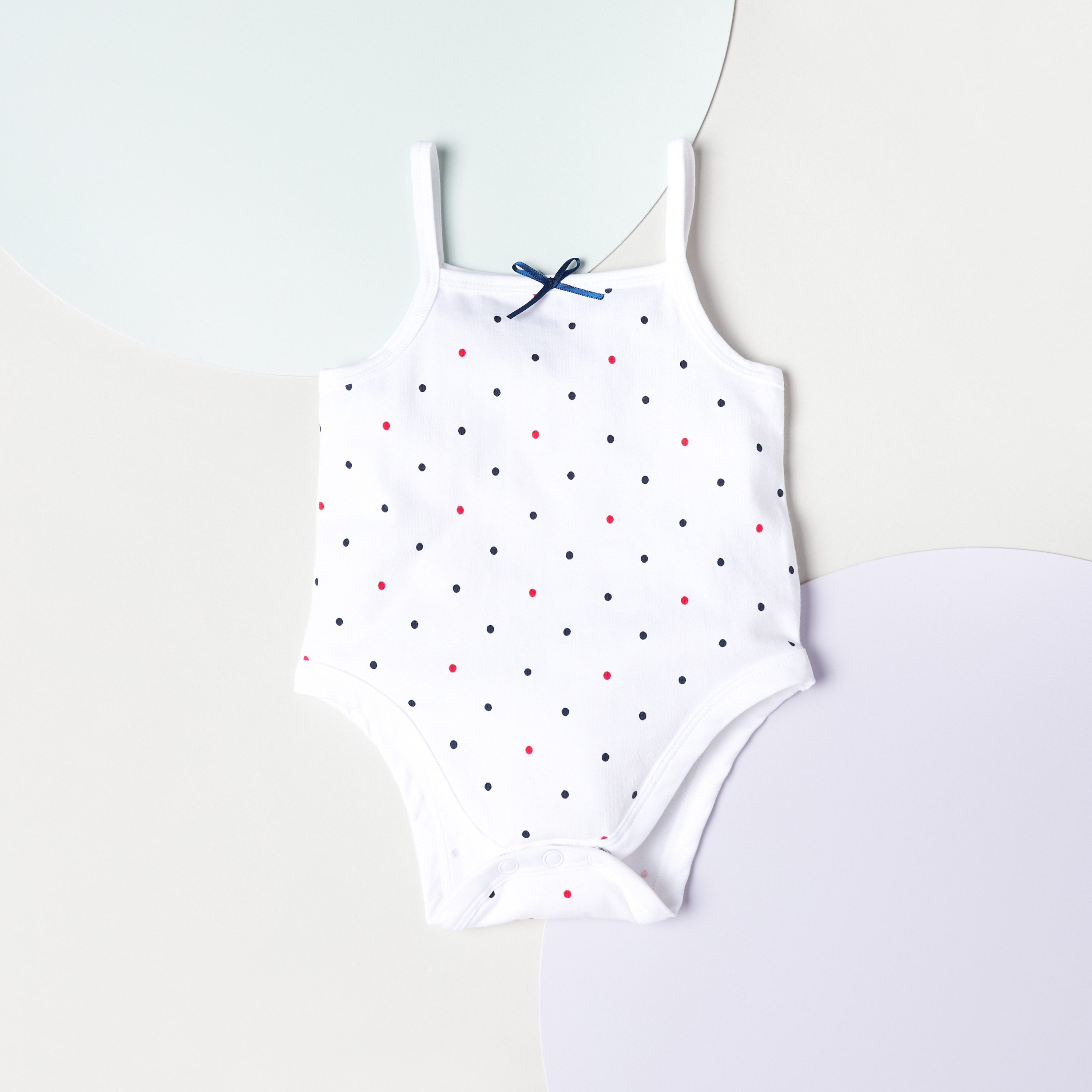 Juniors All-Over Polka Dot Print Sleeveless Bodysuit-baby-girls-clothing-bodysuits-image-1