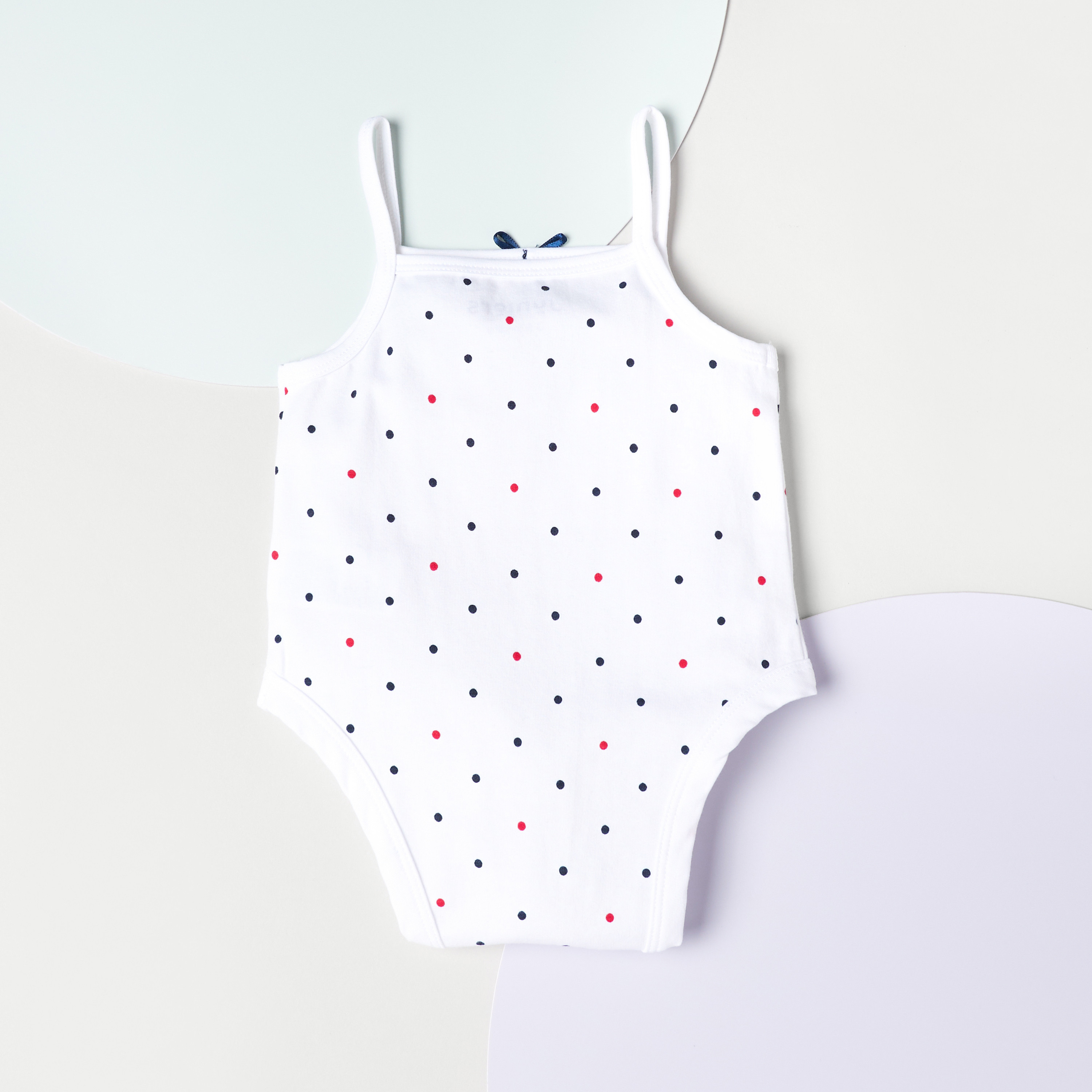 Juniors All-Over Polka Dot Print Sleeveless Bodysuit-baby-girls-clothing-bodysuits-image-2