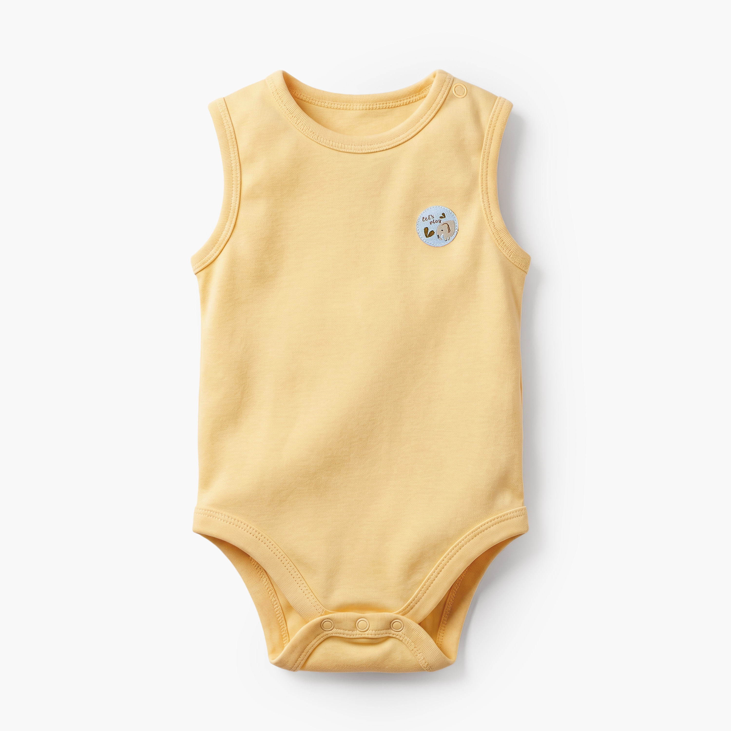 Pack of 2 Juniors Crew Neck Sleeveless Bodysuit with Safari Print-baby-boys-clothing-bodysuits-image-3