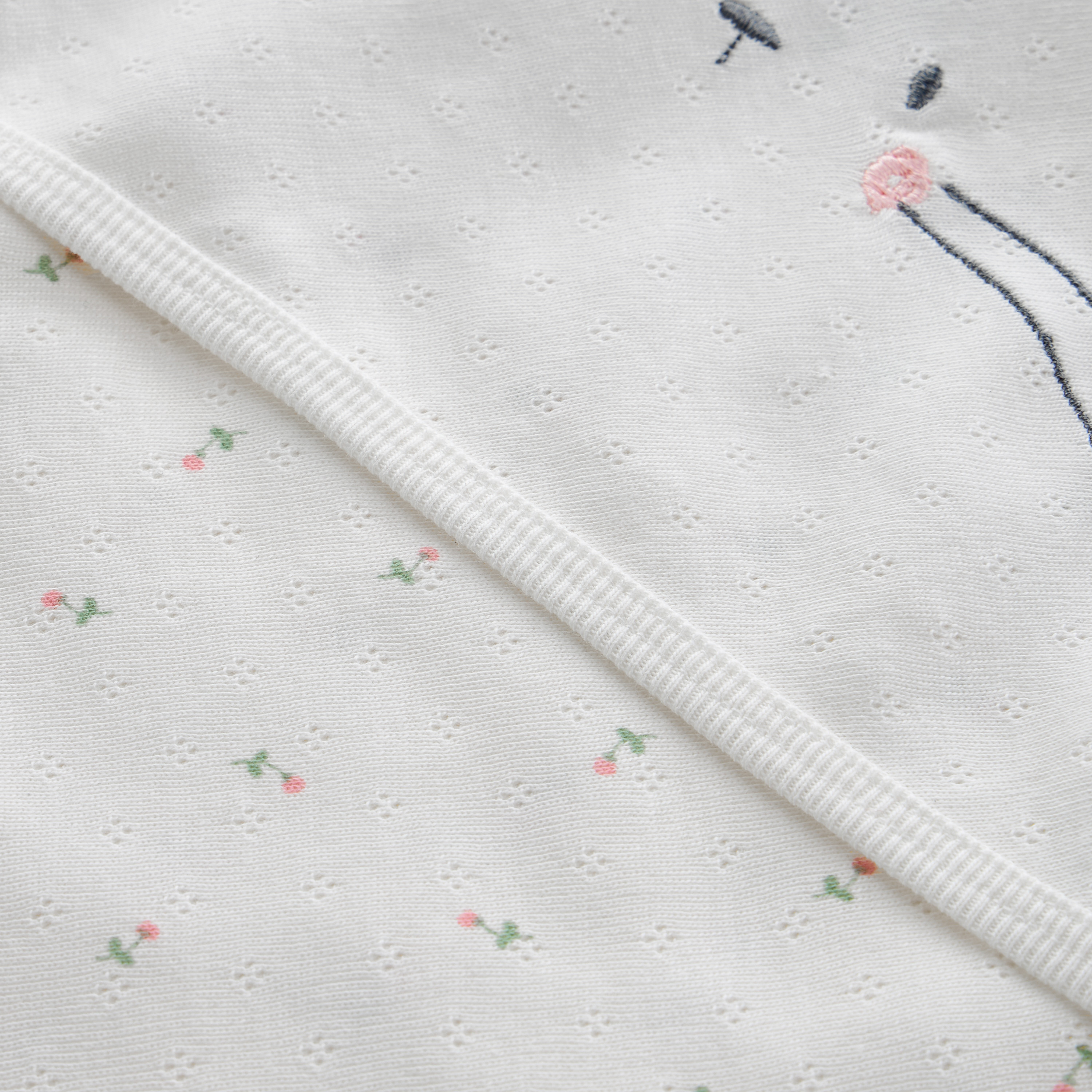 Juniors Floral Print Bunny Hooded Receiving Blanket-baby-nursery-blanketsandswaddles-receivingblankets-image-4