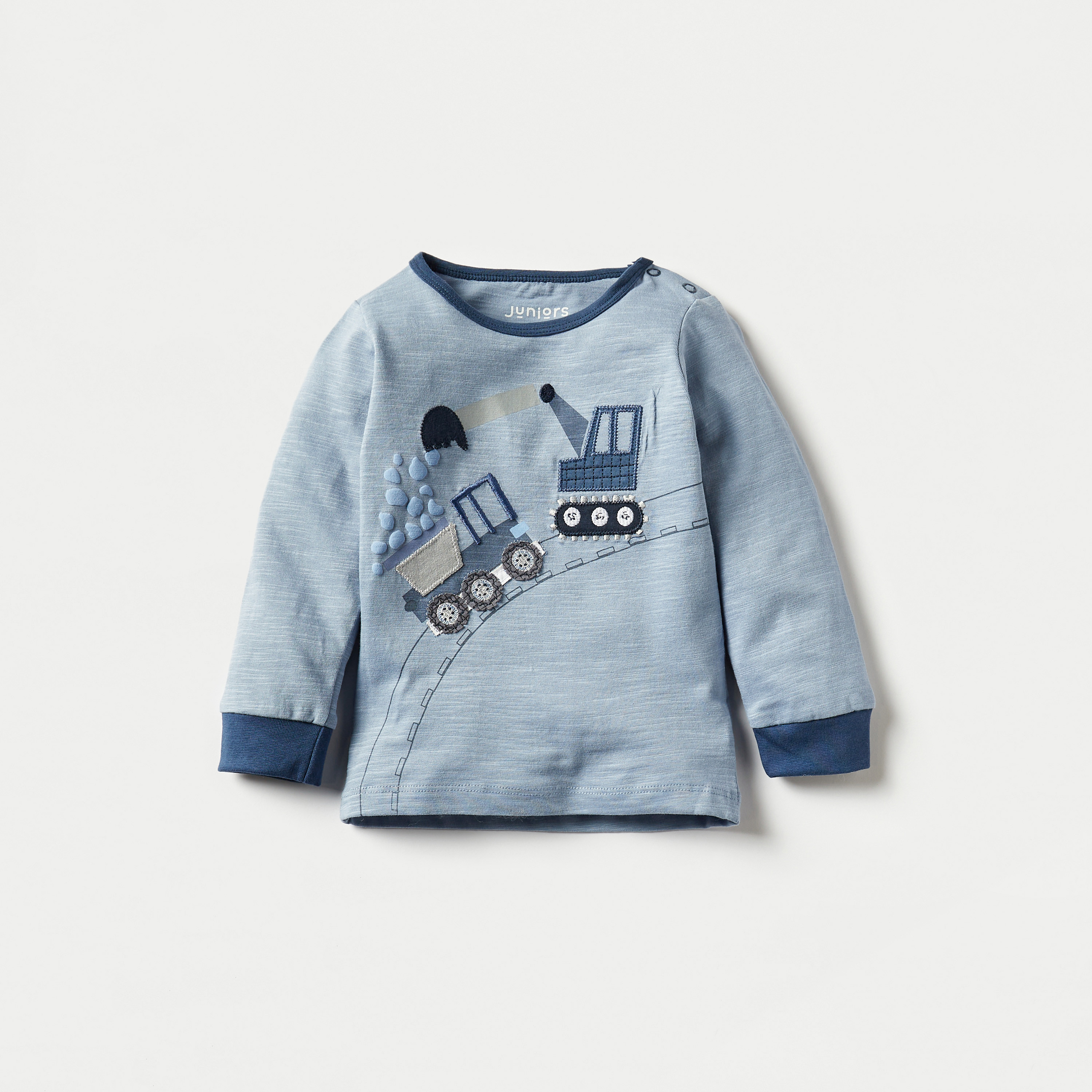 طقم بنطلون بيجاما بخصر مطاطي وتيشيرت بأكمام طويلة وتزيينات سيارة من ديزني-baby-boys-clothing-nightwear-pyjamasets-image-2