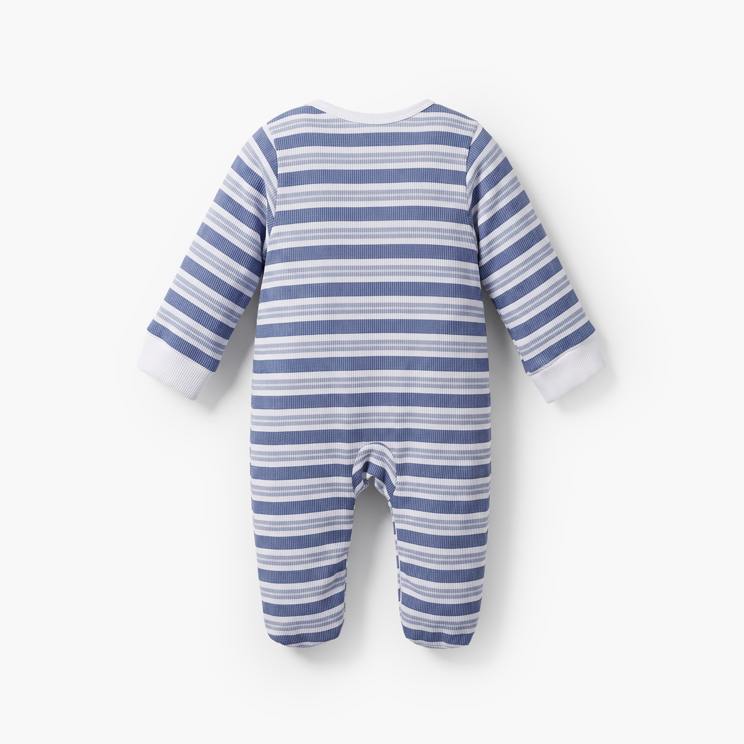 طقم من 2 - بدلة نوم بياقة ضيقة وأكمام طويلة وزر إغلاق من جونيورز-baby-boys-clothing-nightwear-sleepsuits-image-5