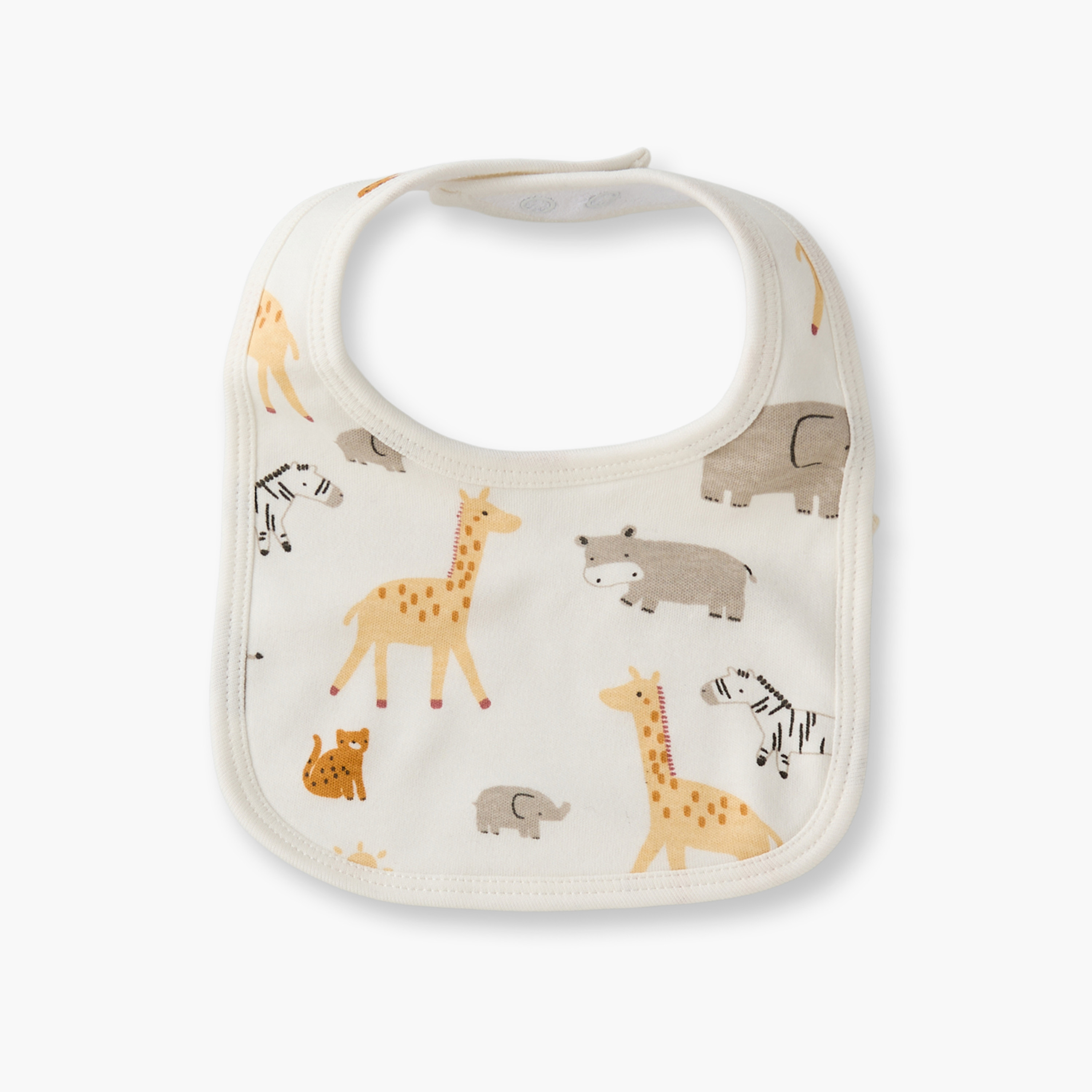 Pack of 2 Juniors Baby Bib with Safari Print-baby-feeding-bibs-image-2