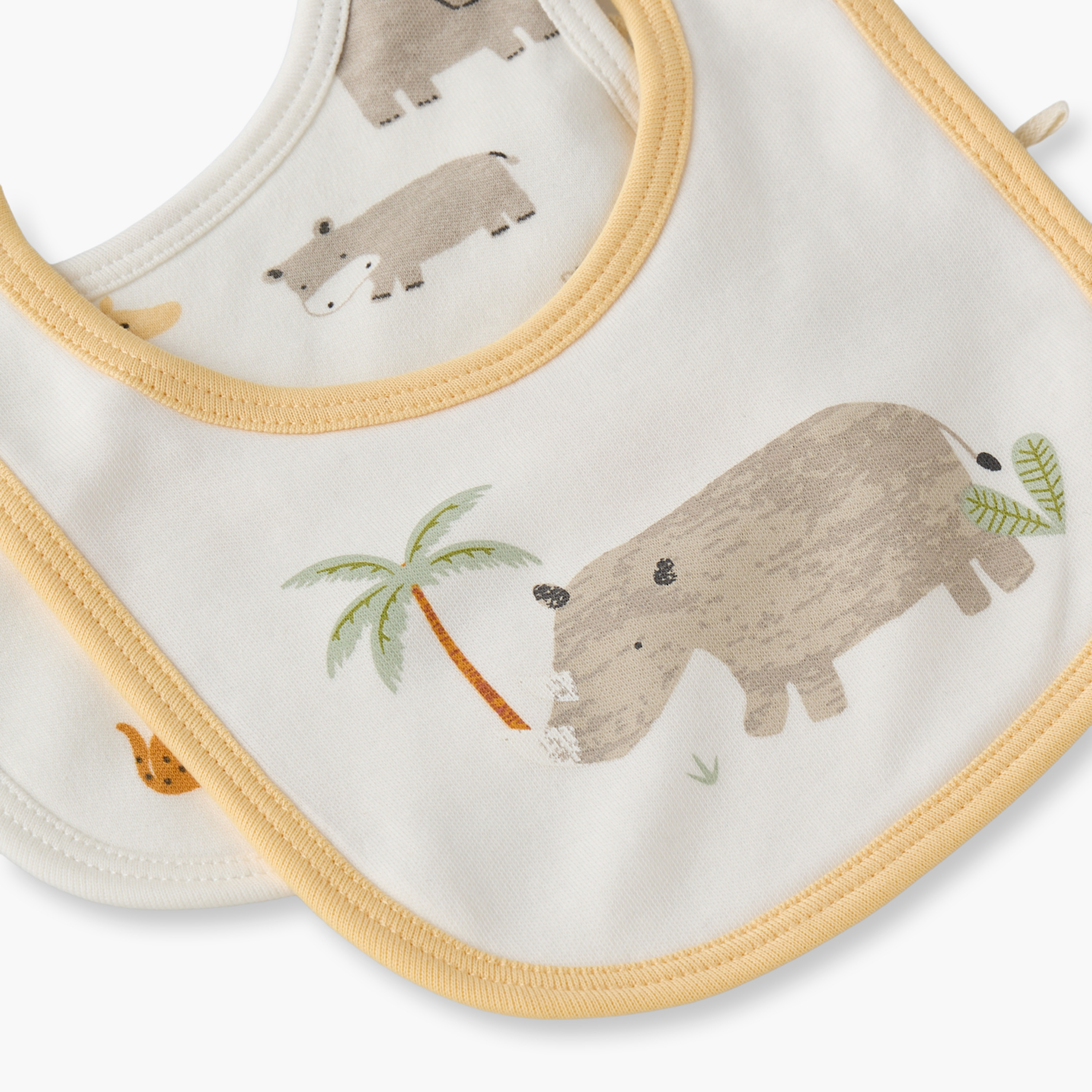 Pack of 2 Juniors Baby Bib with Safari Print-baby-feeding-bibs-image-5