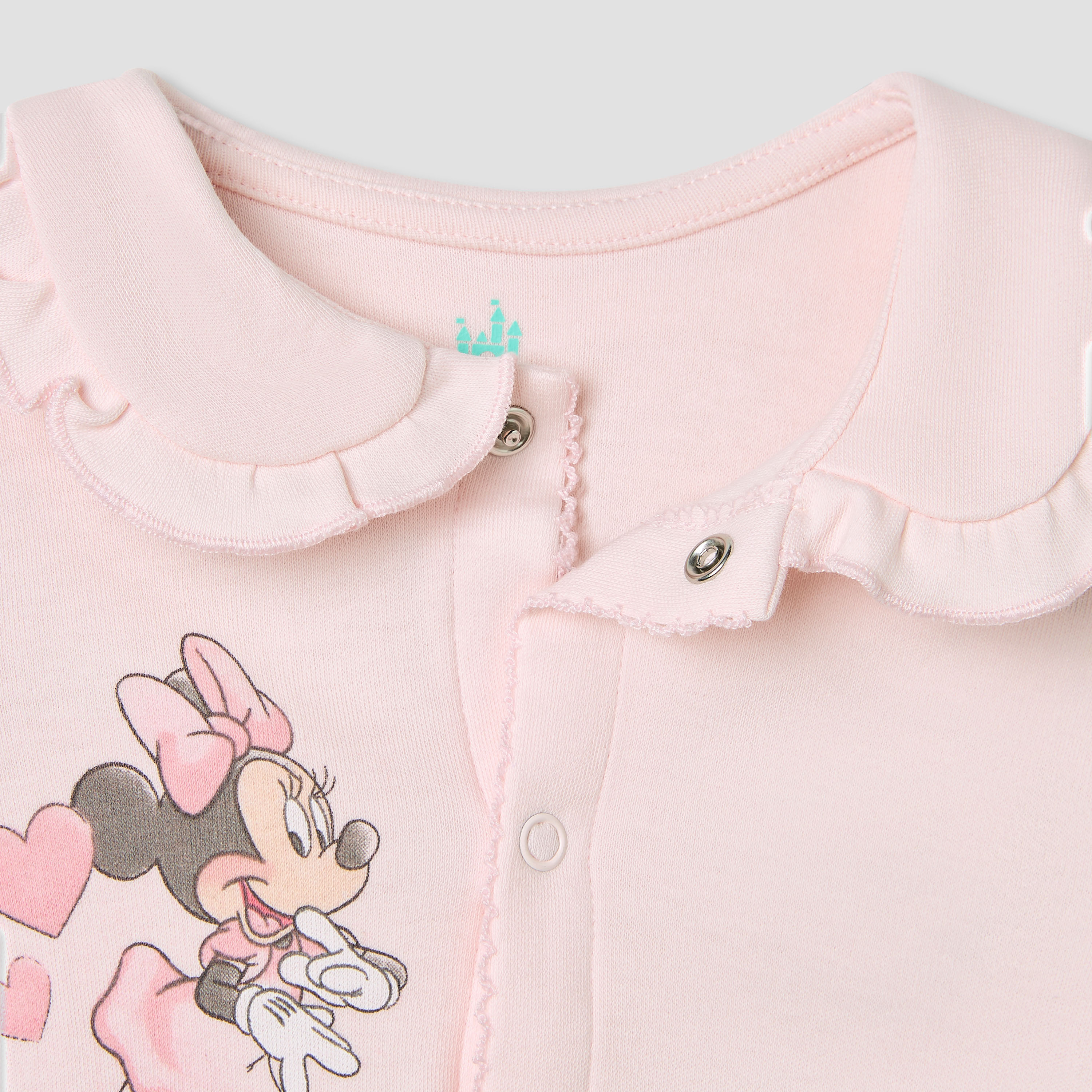 Disney Minnie Mouse Print Sleepsuit with Long Sleeves-baby-girls-clothing-nightwear-sleepsuits-image-3