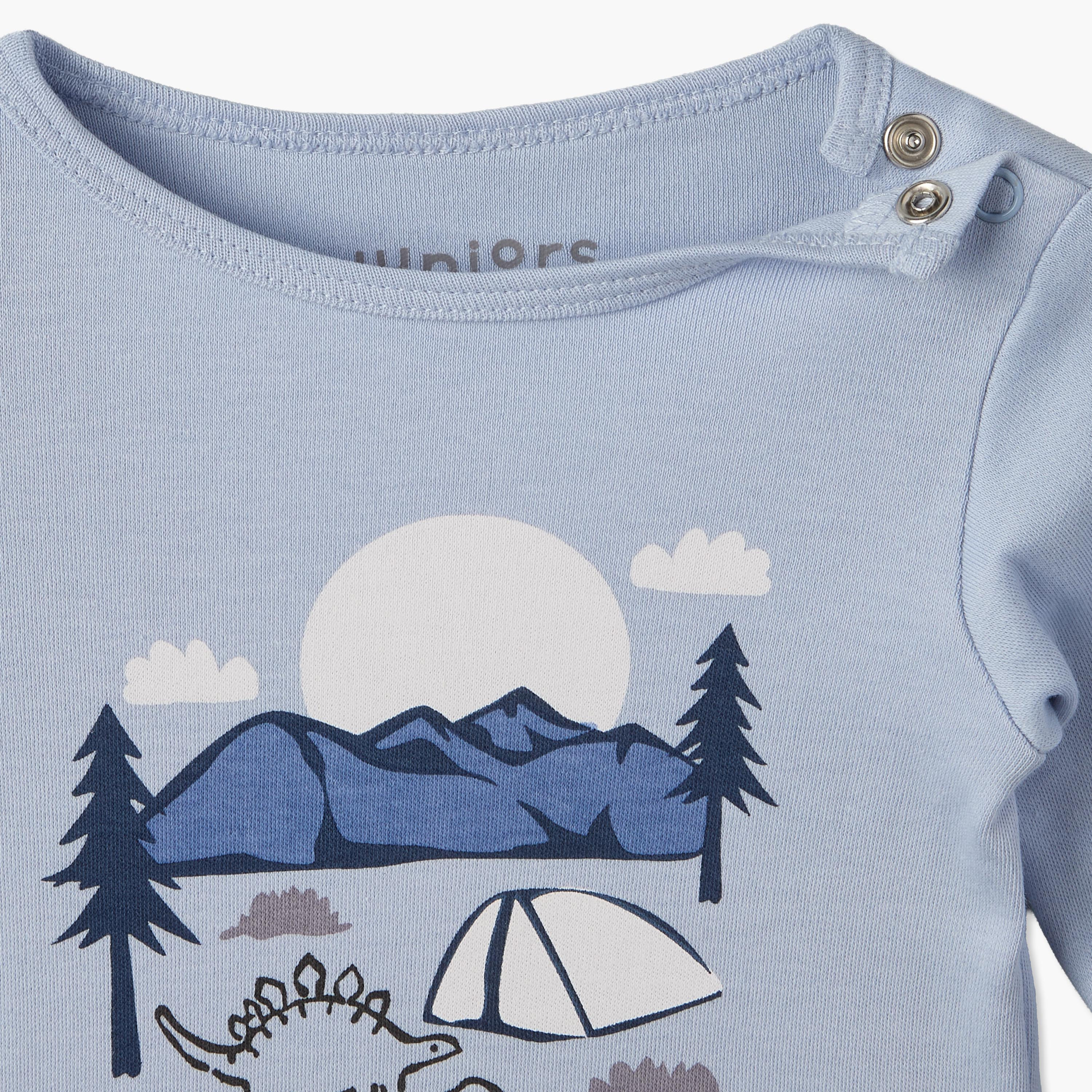 طقم من 2 بيجاما قطن بياقة مستديرة وأكمام طويلة وطبعات من جونيورز-baby-boys-clothing-nightwear-pyjamasets-image-8