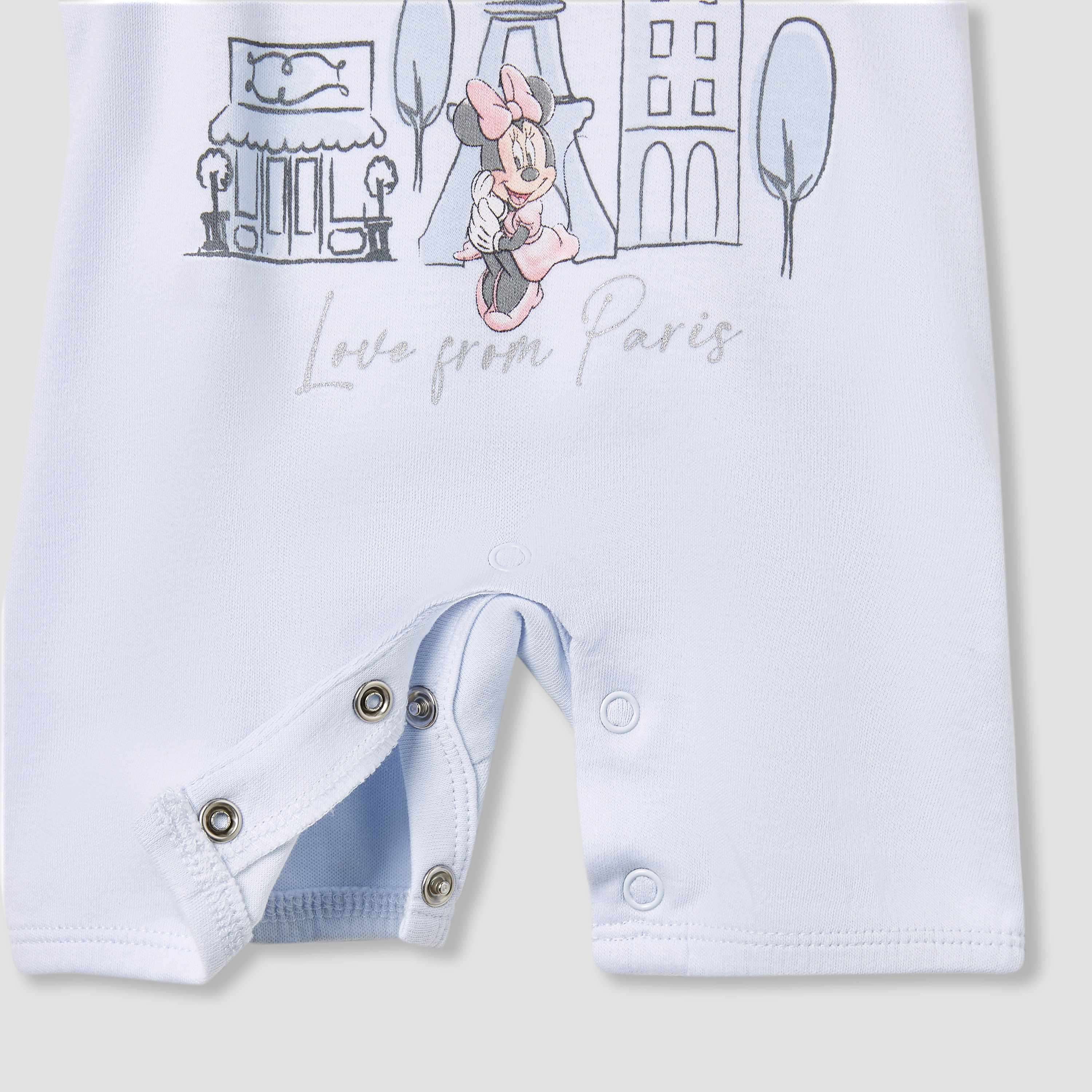 Disney Minnie Mouse Print Dungaree and Solid Top Set-baby-girls-clothing-rompers-image-5