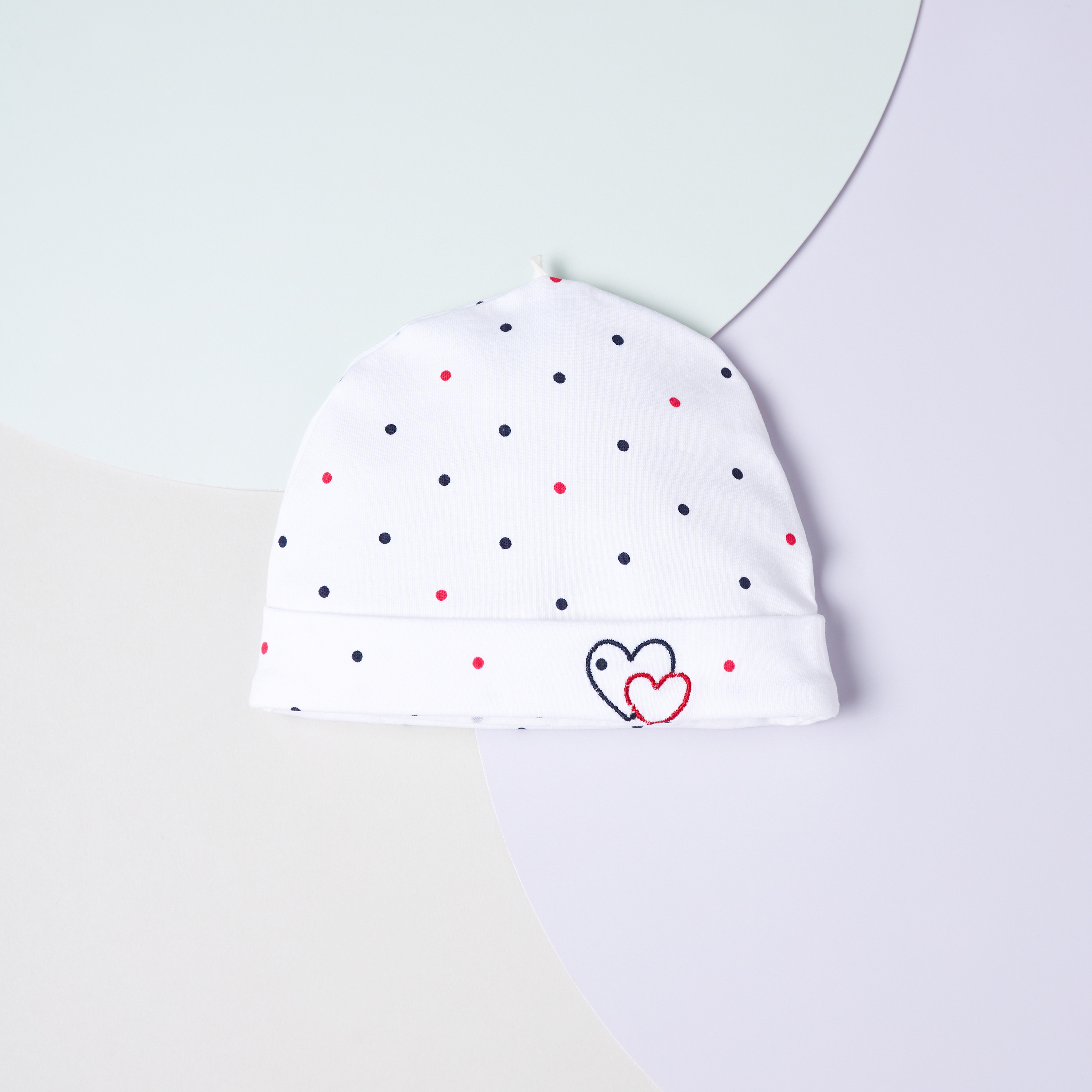 Juniors All-Over Polka Dot Print Beanie-baby-girls-accessories-caps-image-1