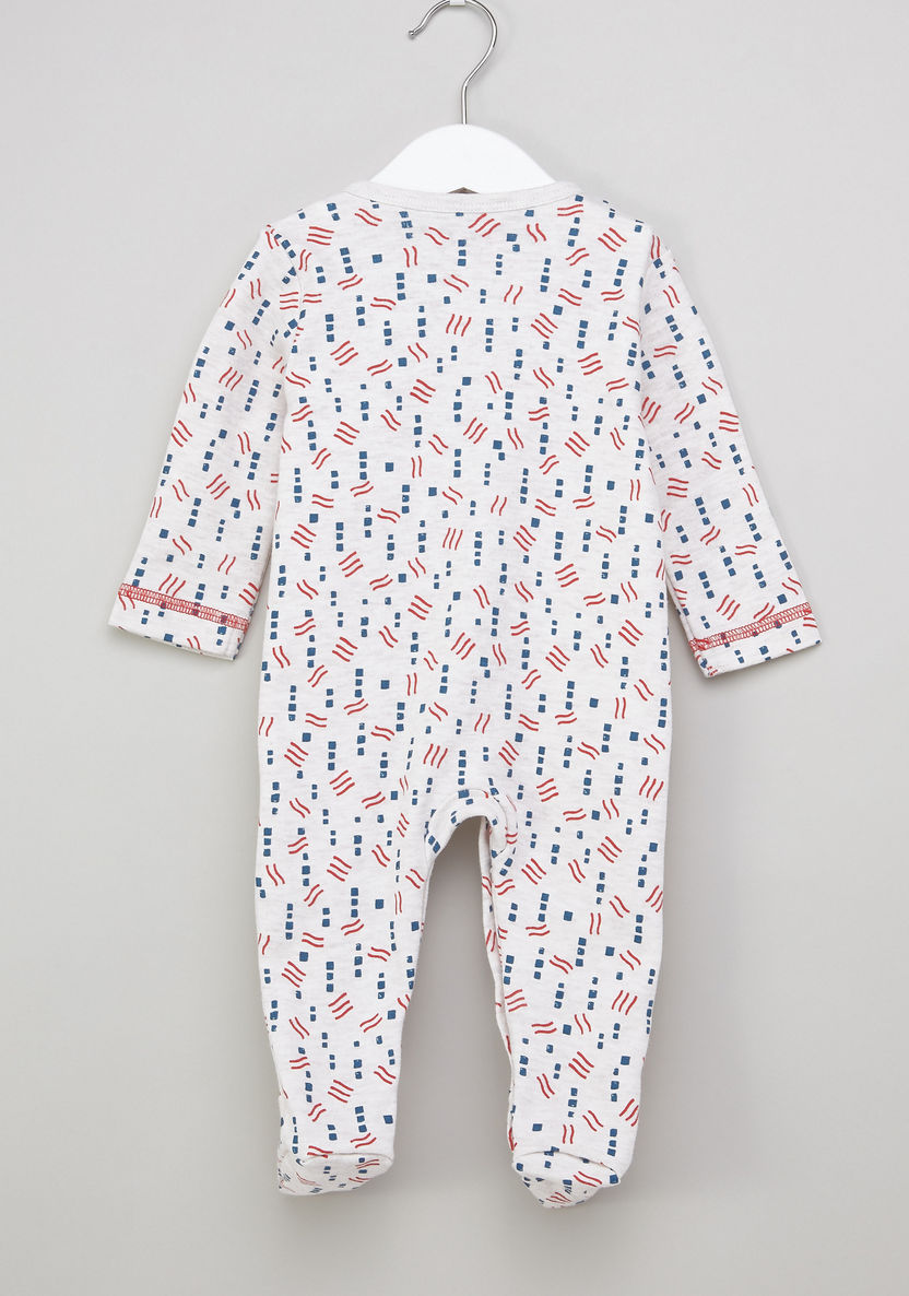Juniors Printed Long Sleeves Sleepsuit-Sleepsuits-image-2