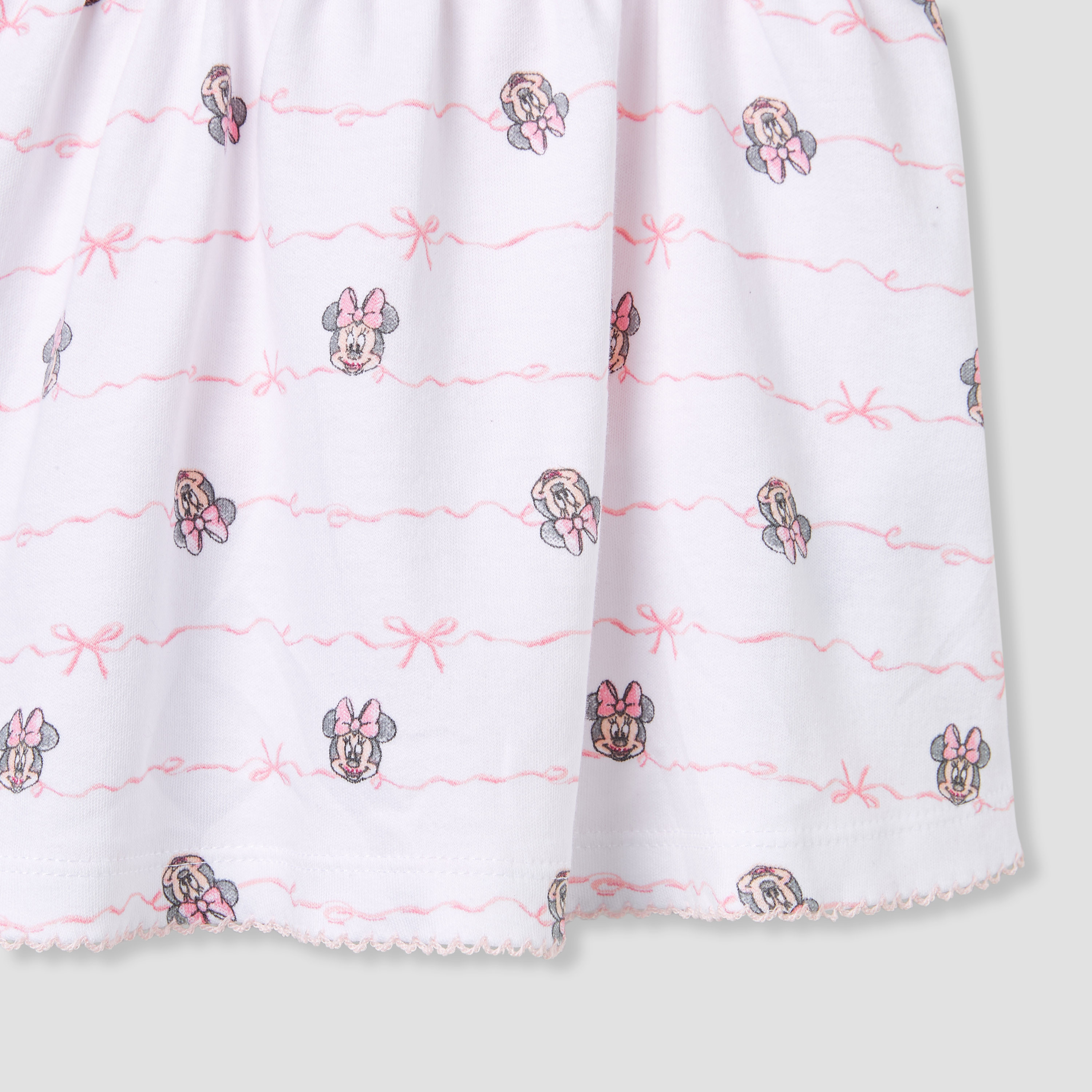 Disney Minnie Mouse Print Dungaree Dress and T-shirt Set-baby-girls-clothing-rompers-image-5