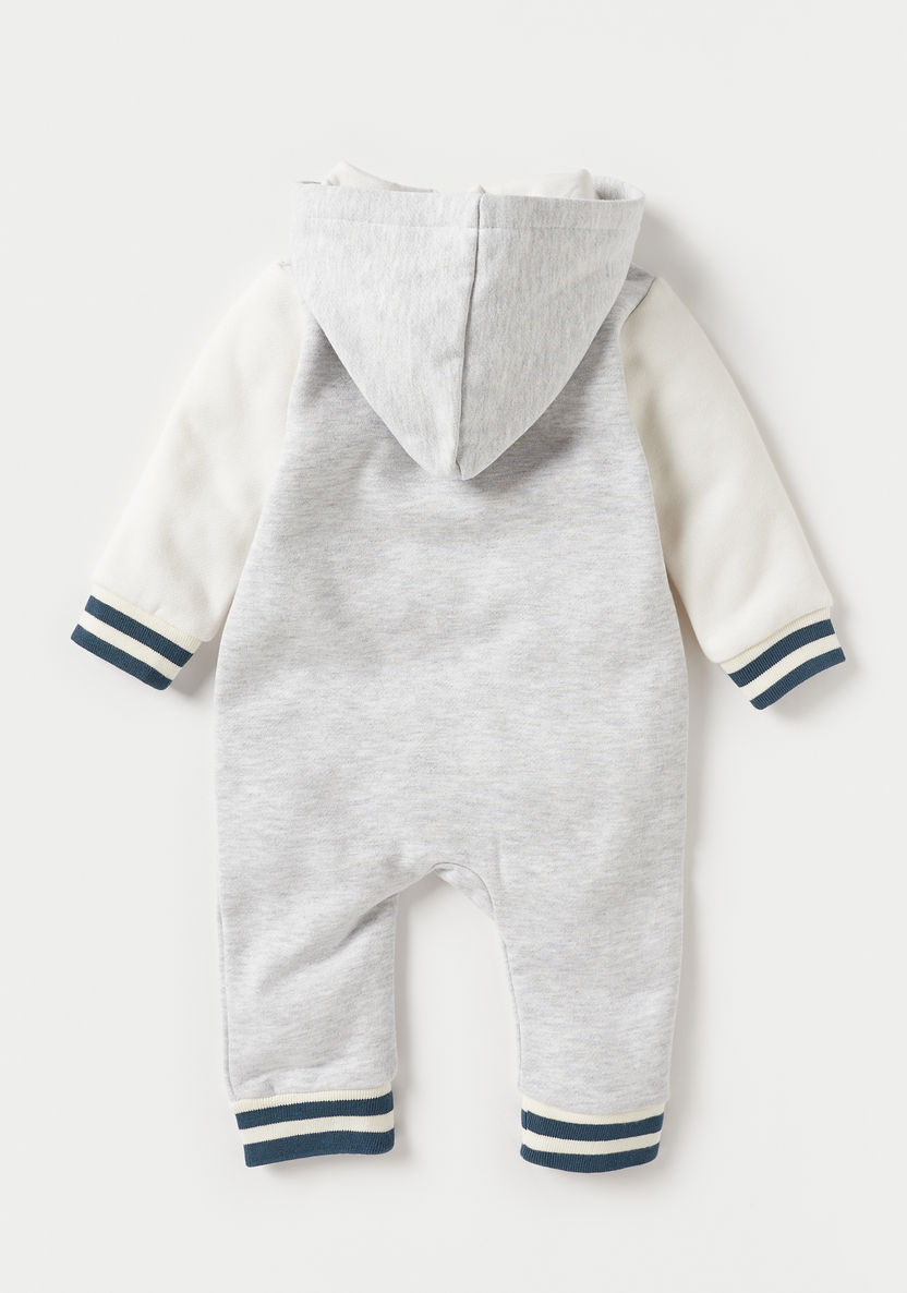 Juniors Applique Detail Sleepsuit with Hood and Long Sleeves-Sleepsuits-image-1
