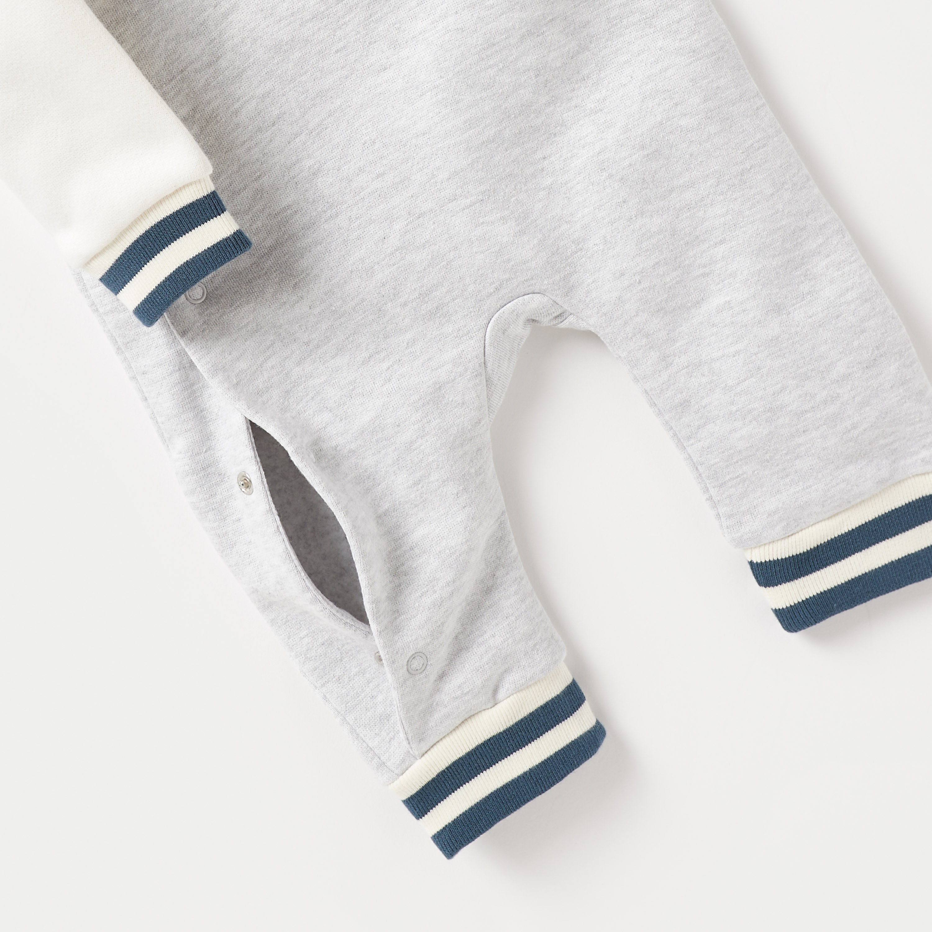Juniors Applique Detail Sleepsuit with Hood and Long Sleeves-baby-boys-clothing-nightwear-sleepsuits-image-4