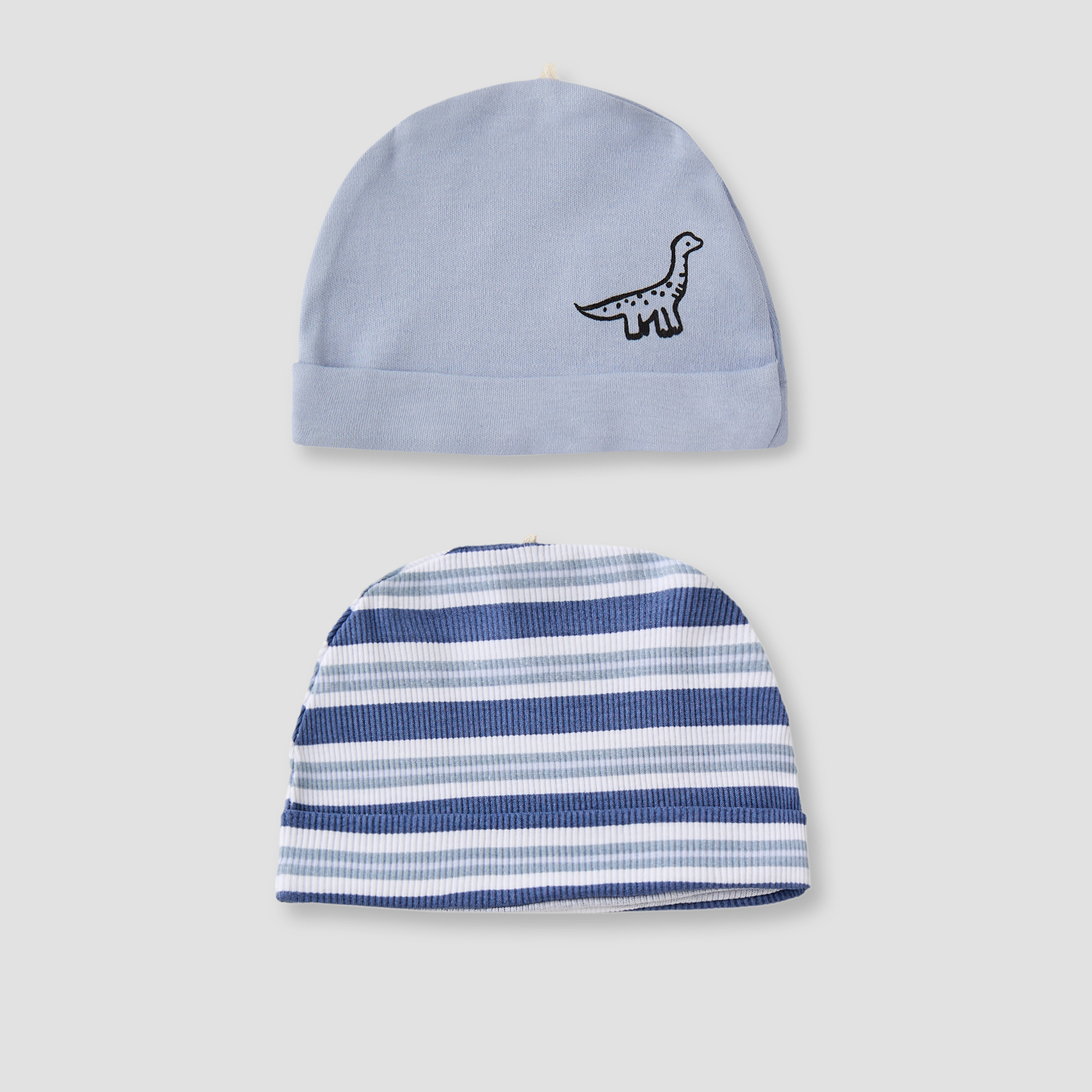 Pack of 2 Juniors Cap with Rolled Hem-baby-boys-accessories-caps-image-1