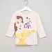 Princess Printed T-shirt and Pyjama Set-Pyjama Sets-thumbnail-1