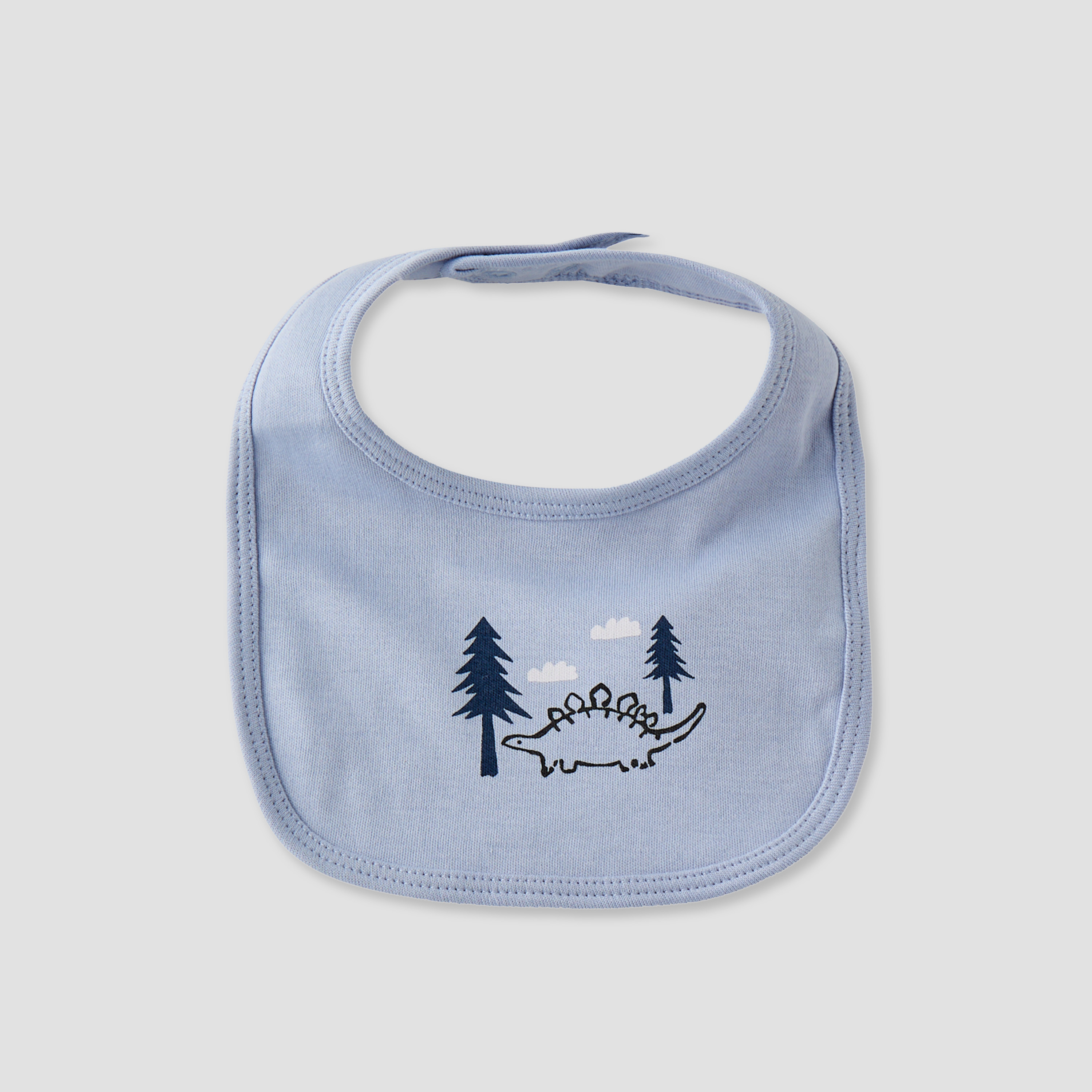 Pack of 2 Juniors Baby Bib with Snap Button Closure-baby-feeding-bibs-image-2