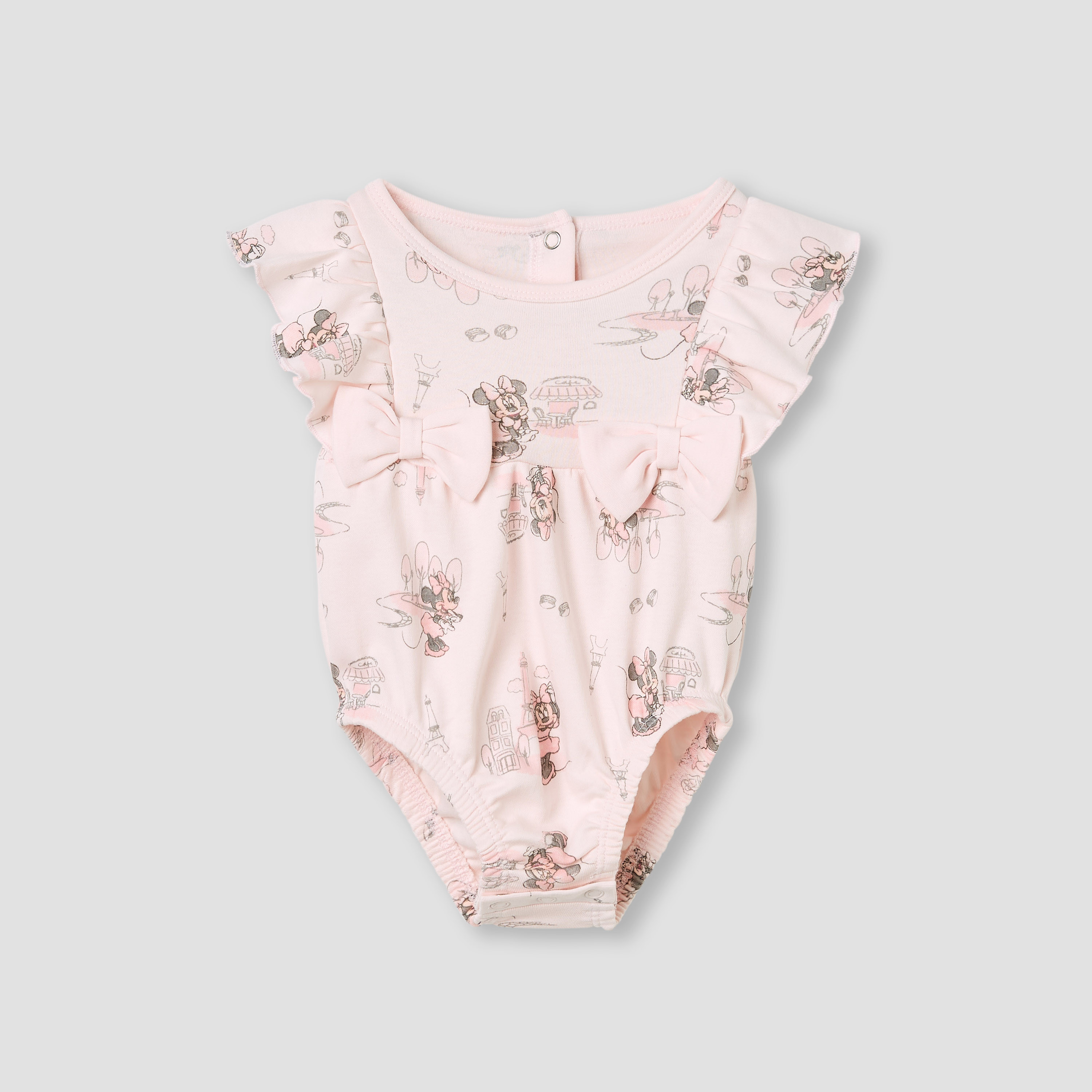 أفرول بطبعات ميني ماوس وأكمام كشكش من ديزني-baby-girls-clothing-rompers-image-6