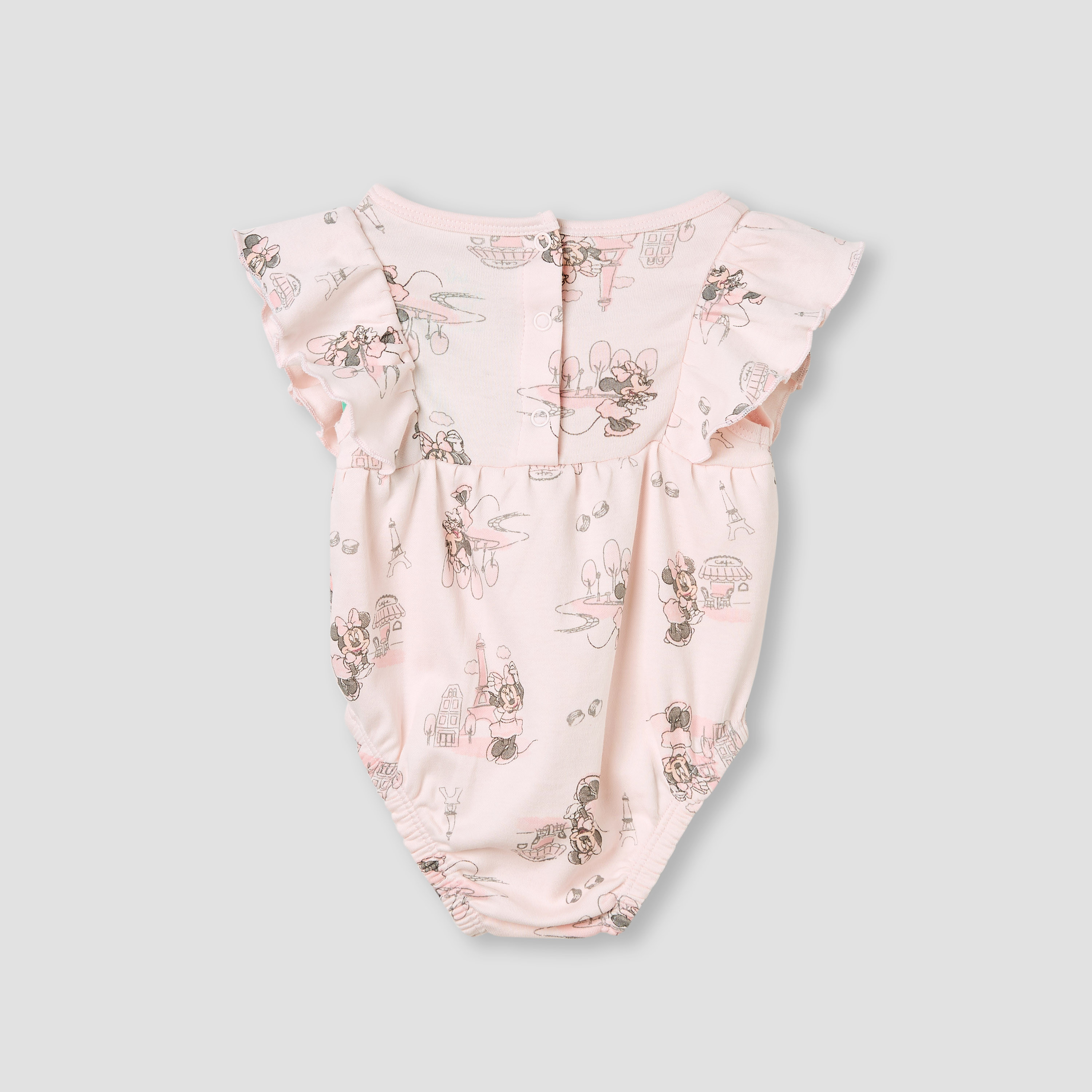أفرول بطبعات ميني ماوس وأكمام كشكش من ديزني-baby-girls-clothing-rompers-image-5