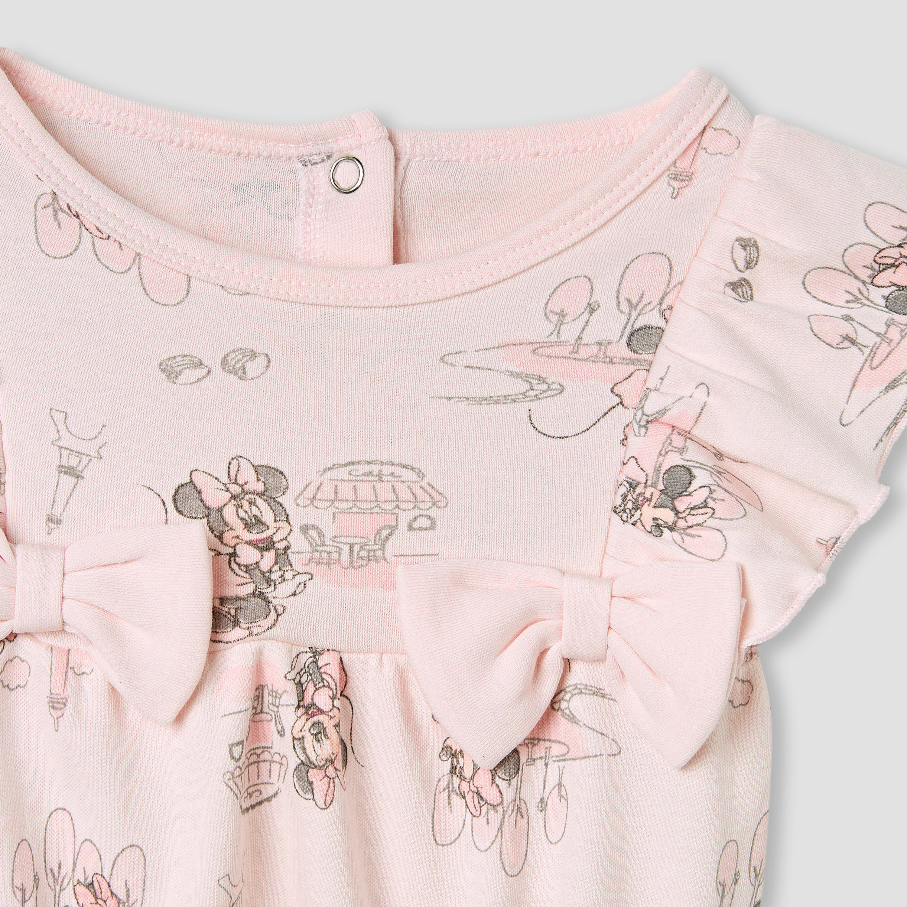 أفرول بطبعات ميني ماوس وأكمام كشكش من ديزني-baby-girls-clothing-rompers-image-4