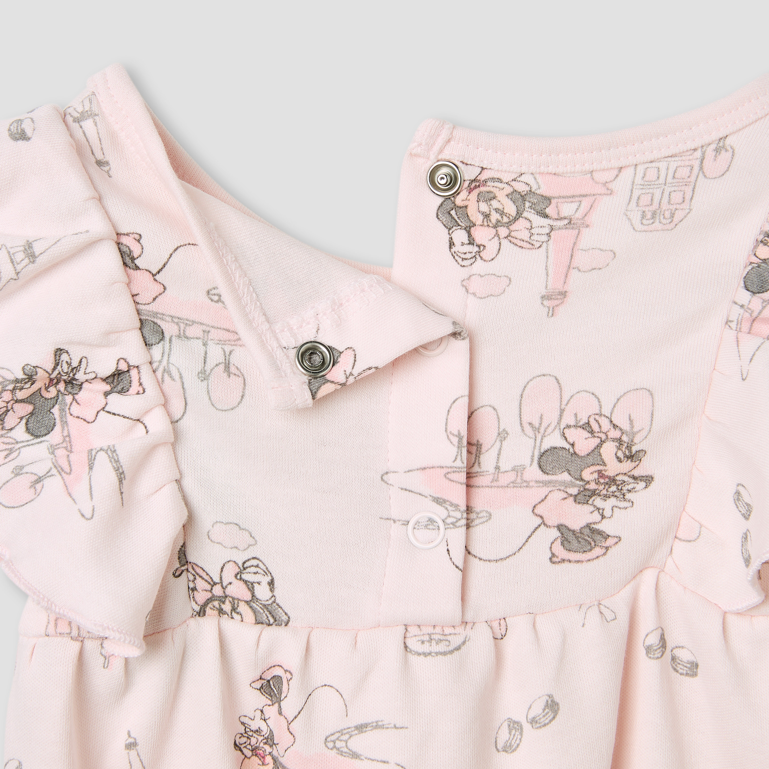 أفرول بطبعات ميني ماوس وأكمام كشكش من ديزني-baby-girls-clothing-rompers-image-2